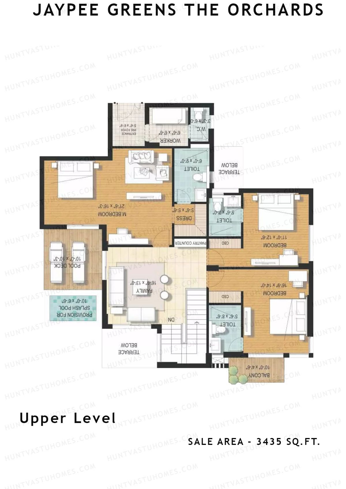 Jaypee Greens The Orchards Tower A1 Unit 8 Floor Plan