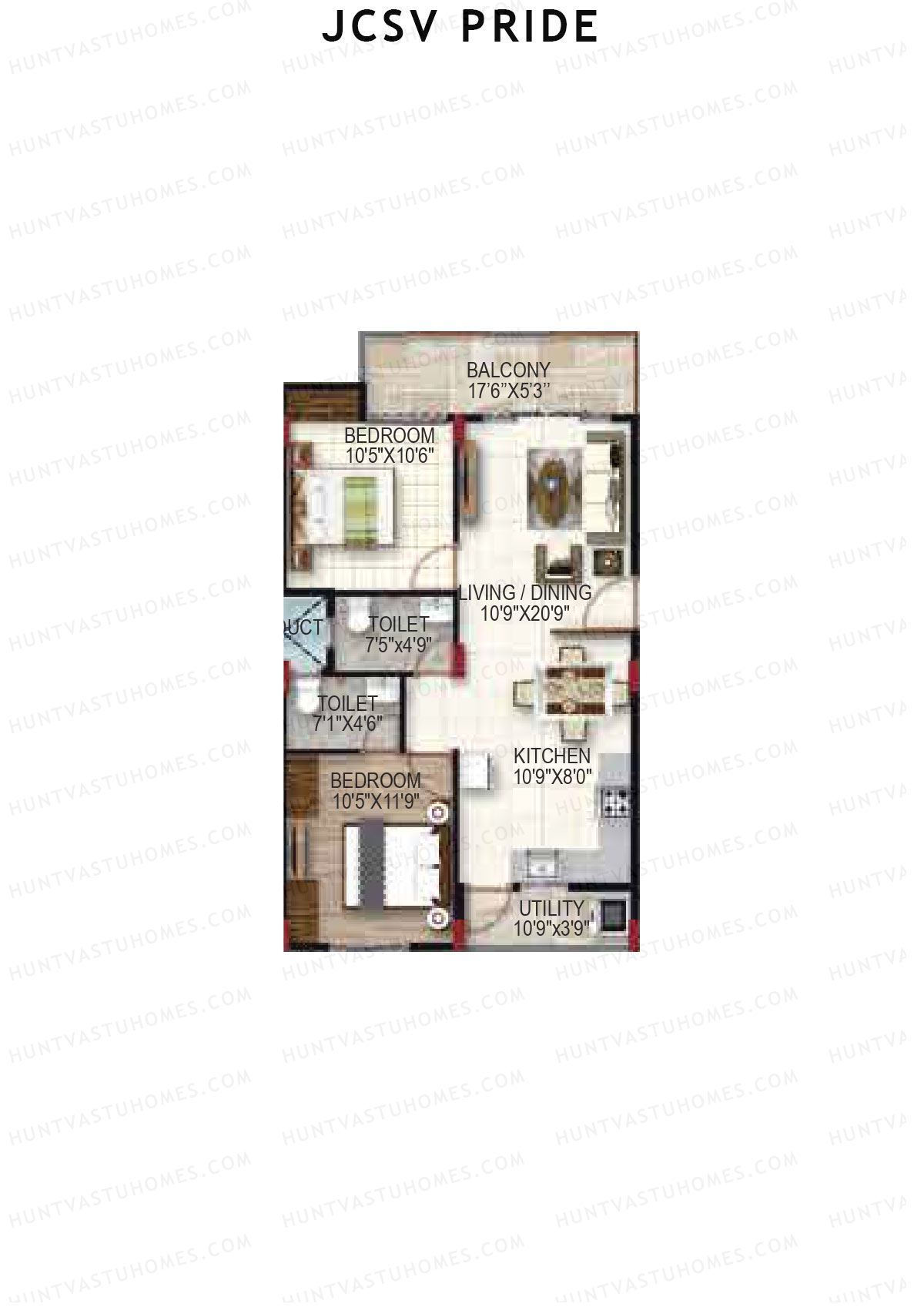 JCSV Pride Block A Unit 10 Floor Plan