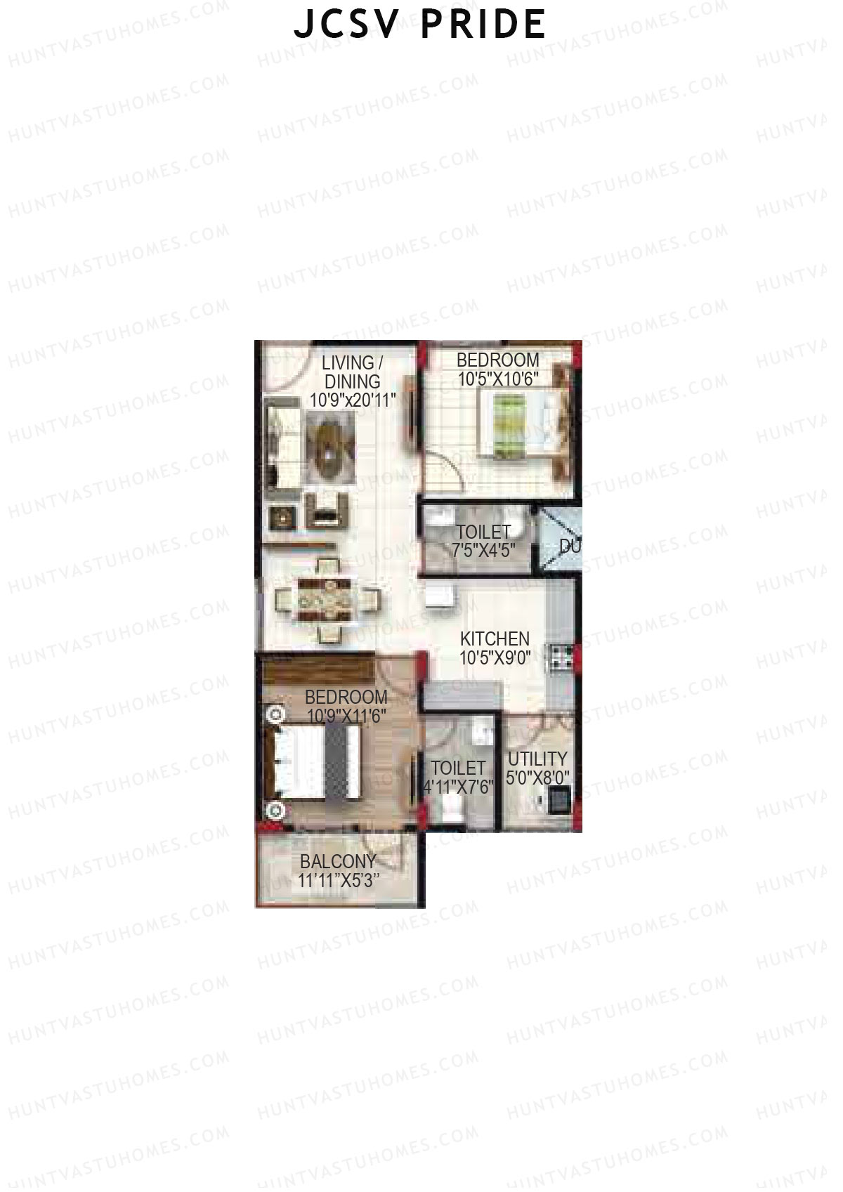 JCSV Pride Block A Unit 15 Floor Plan