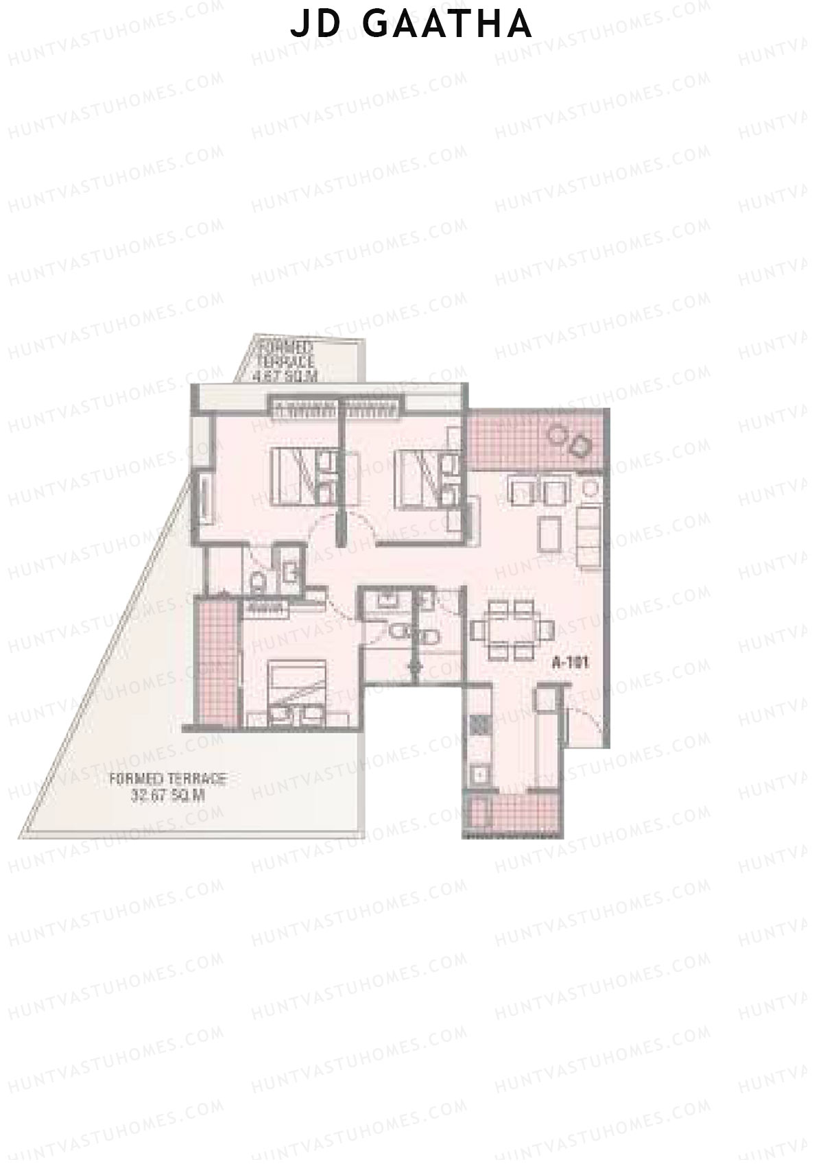 JD Gaatha Wing A Unit 1 Floor Plan