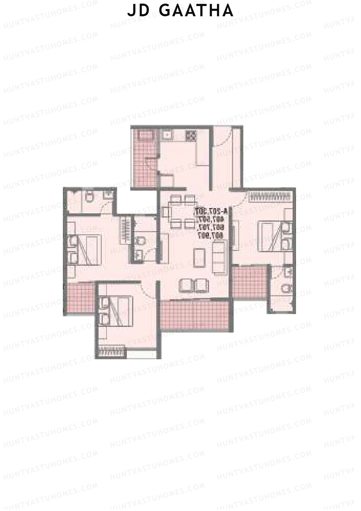 JD Gaatha Wing A Unit 6 Floor Plan