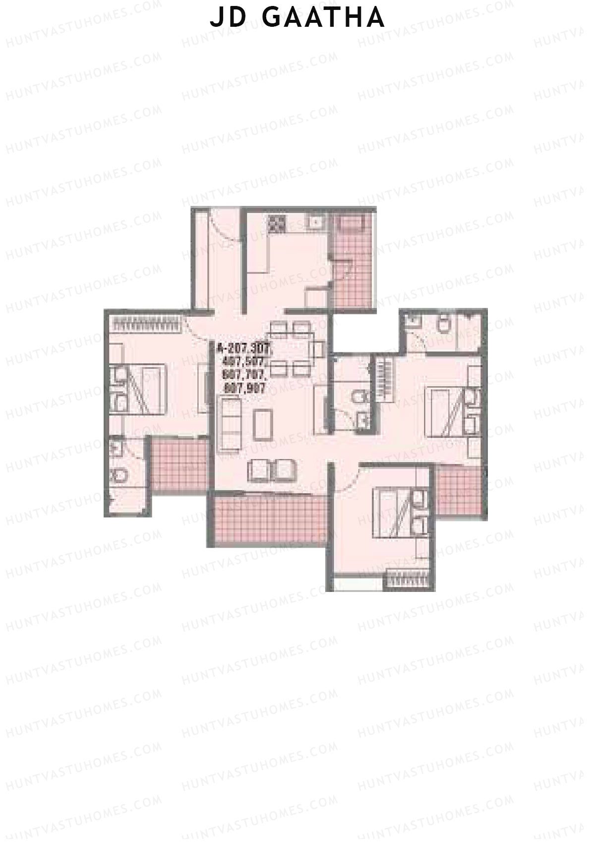 JD Gaatha Wing A Unit 7 Floor Plan