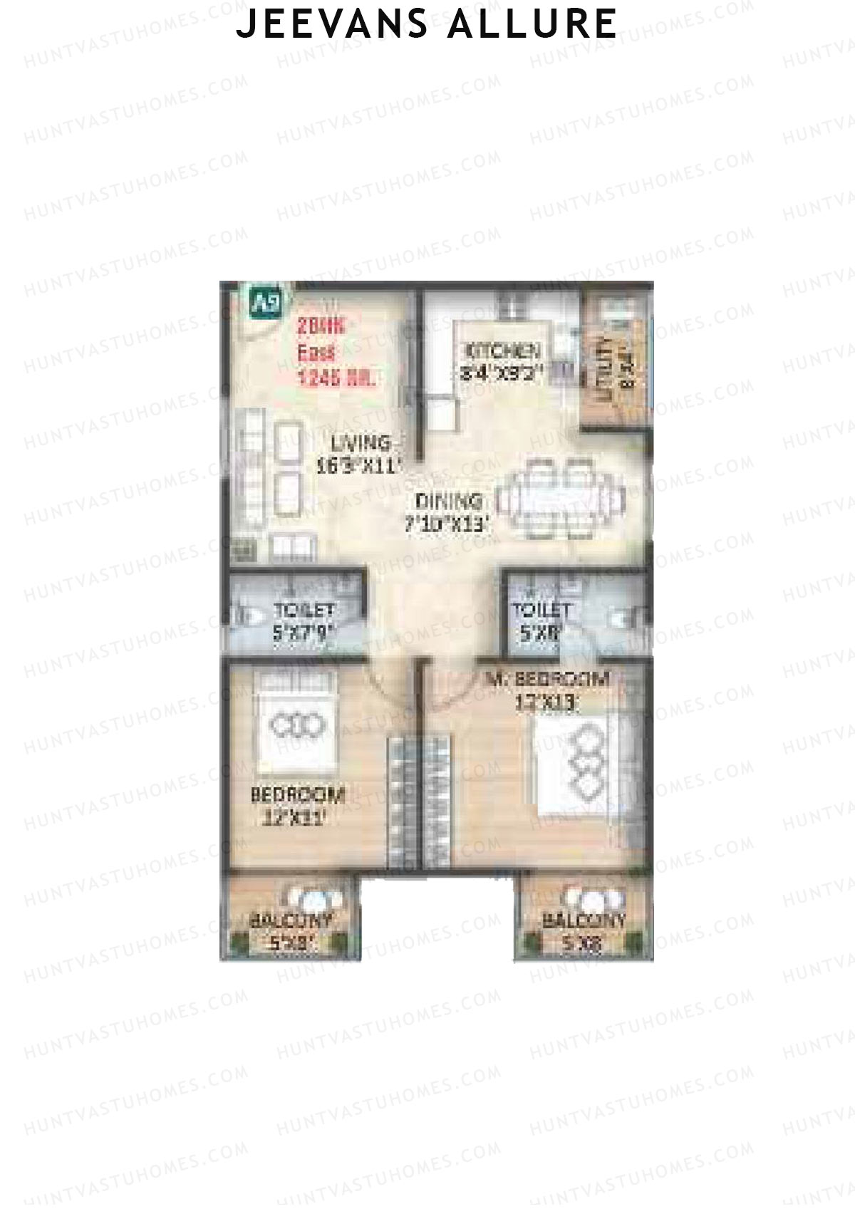 Jeevans Allure Block A Unit A10 Floor Plan