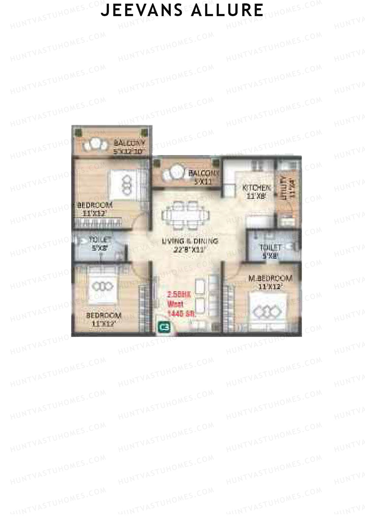 Jeevans Allure Block C Unit C3 Floor Plan