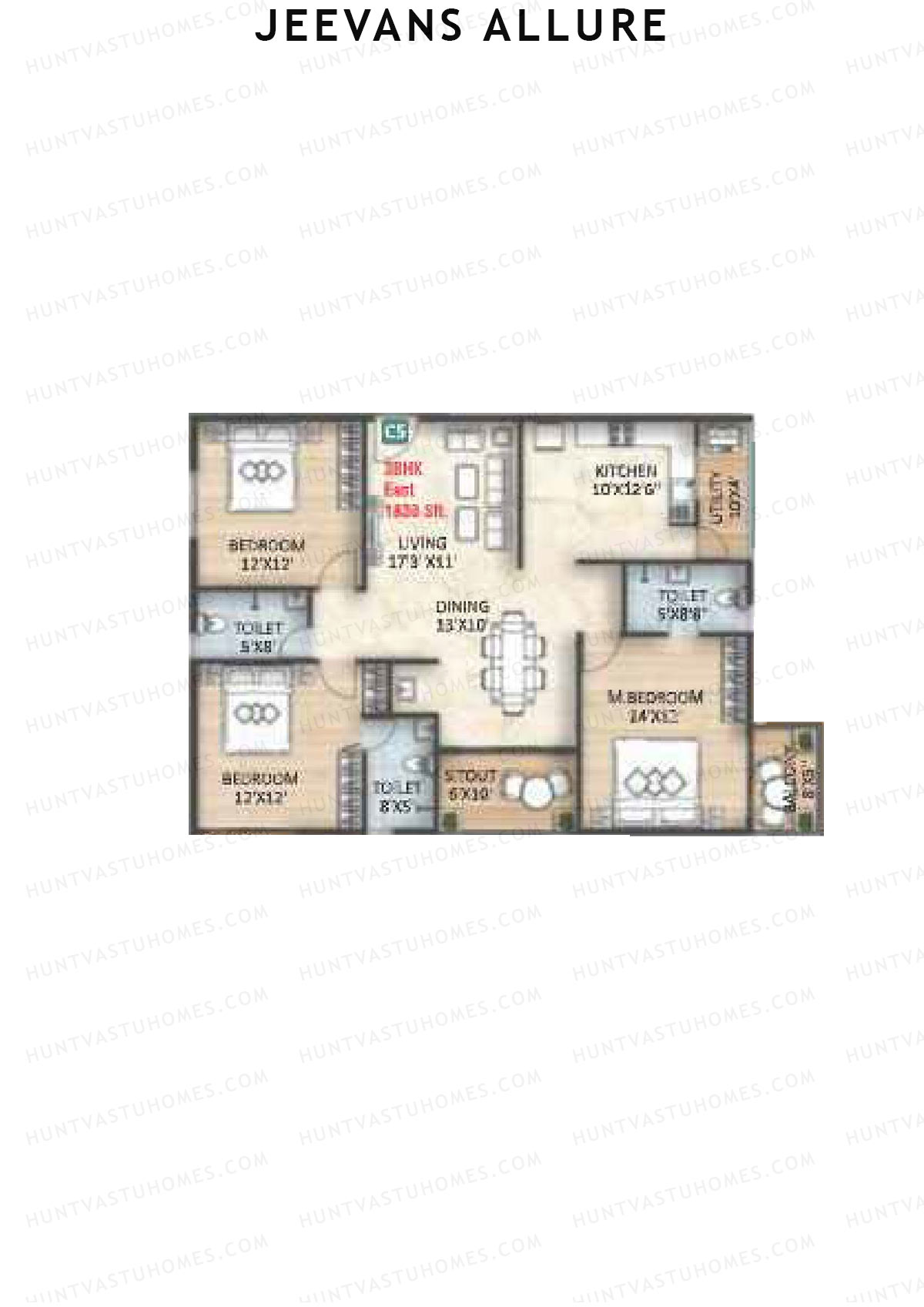 Jeevans Allure Block C Unit C5 Floor Plan