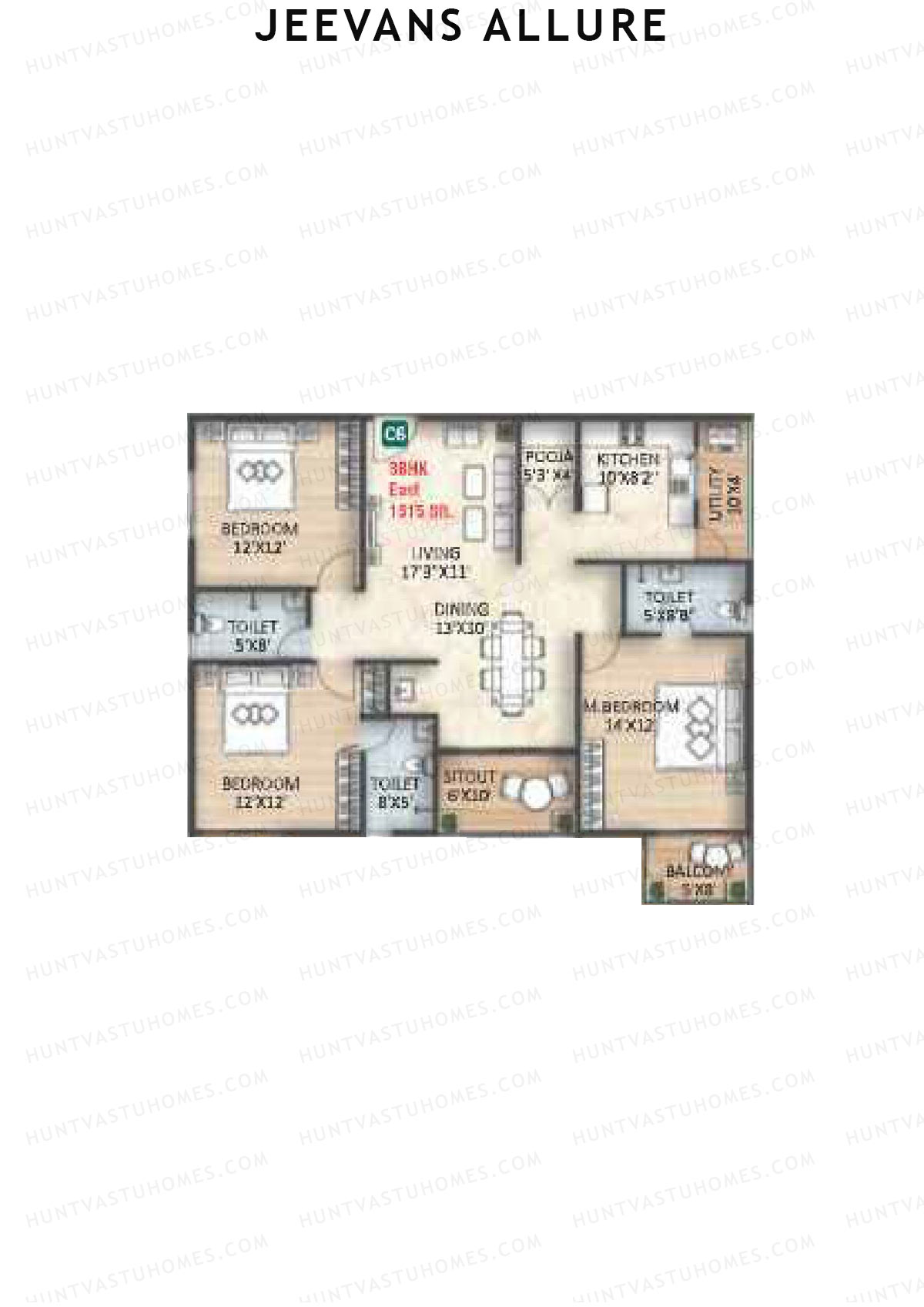 Jeevans Allure Block C Unit C6 Floor Plan