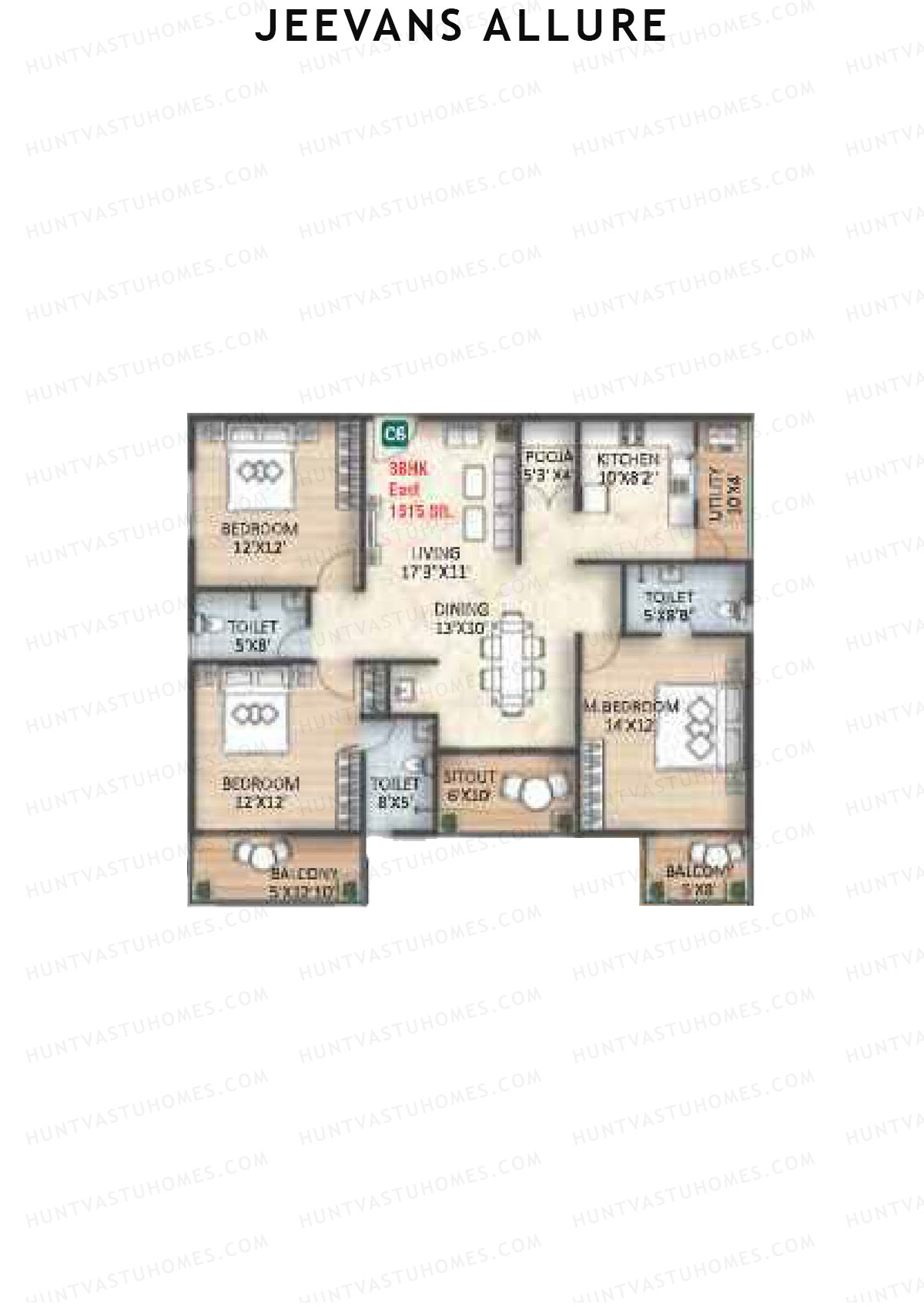 Jeevans Allure Block C Unit C7 Floor Plan