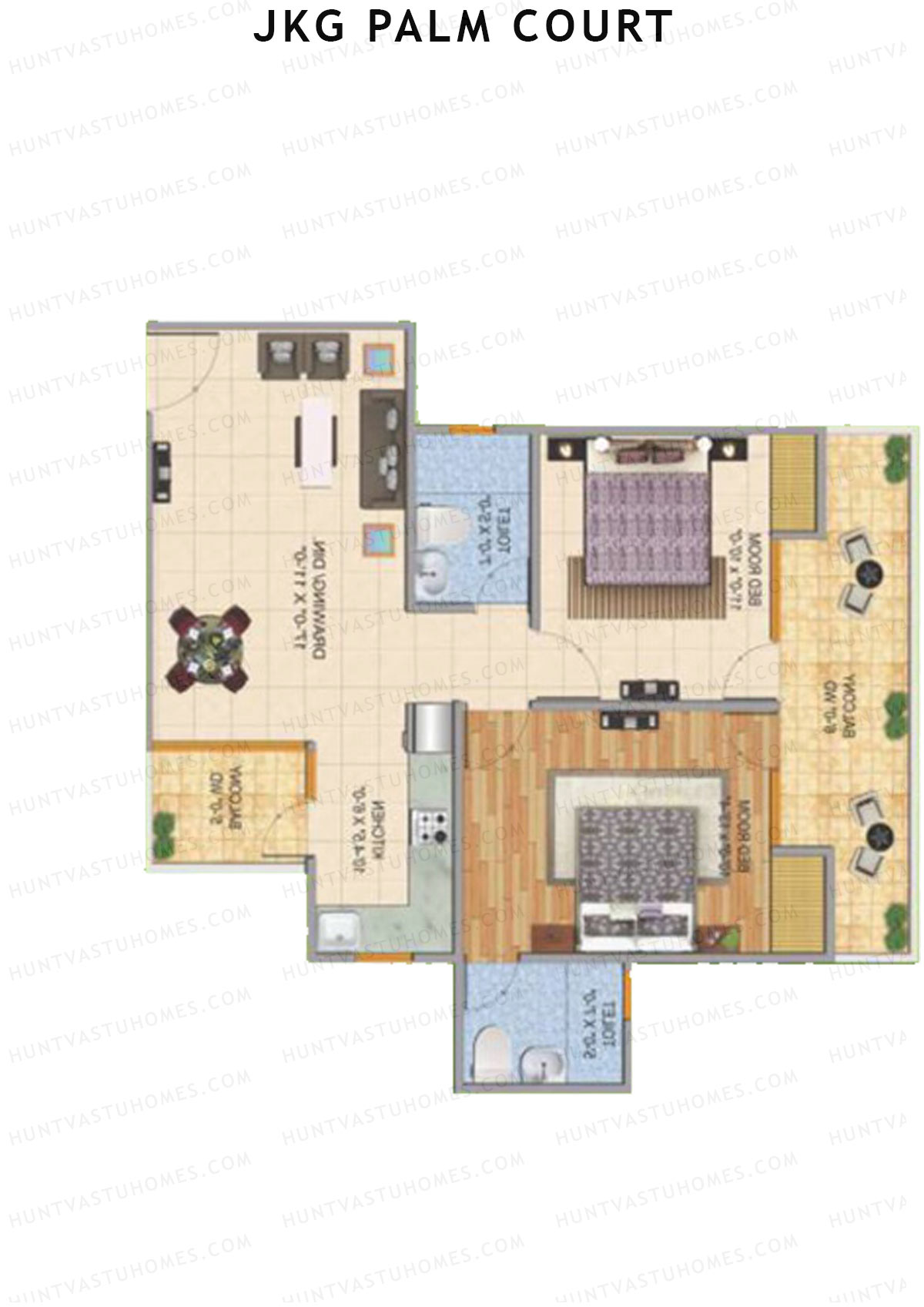 JKG Palm Court Tower A2 Unit 6 Floor Plan