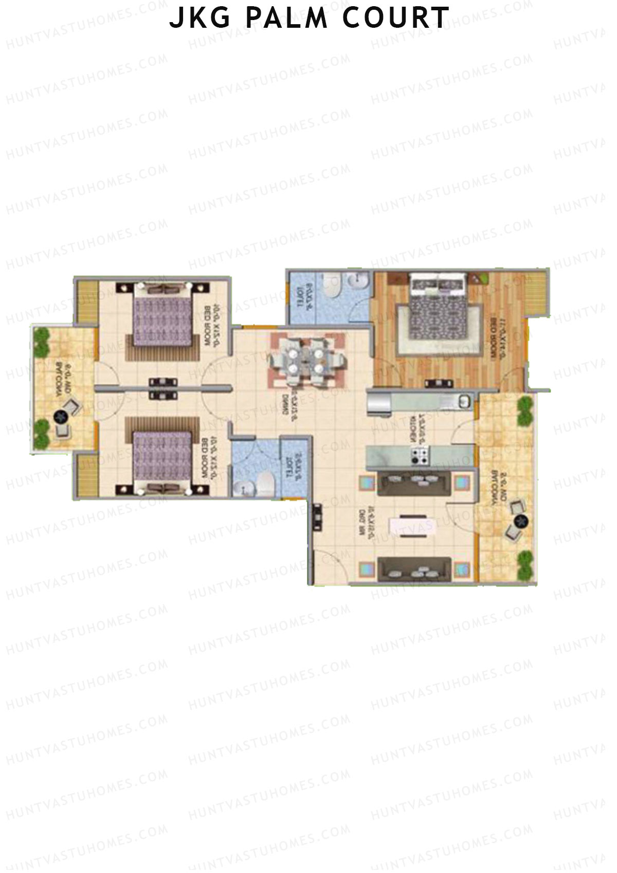 JKG Palm Court Tower B2 Unit 6 Floor Plan