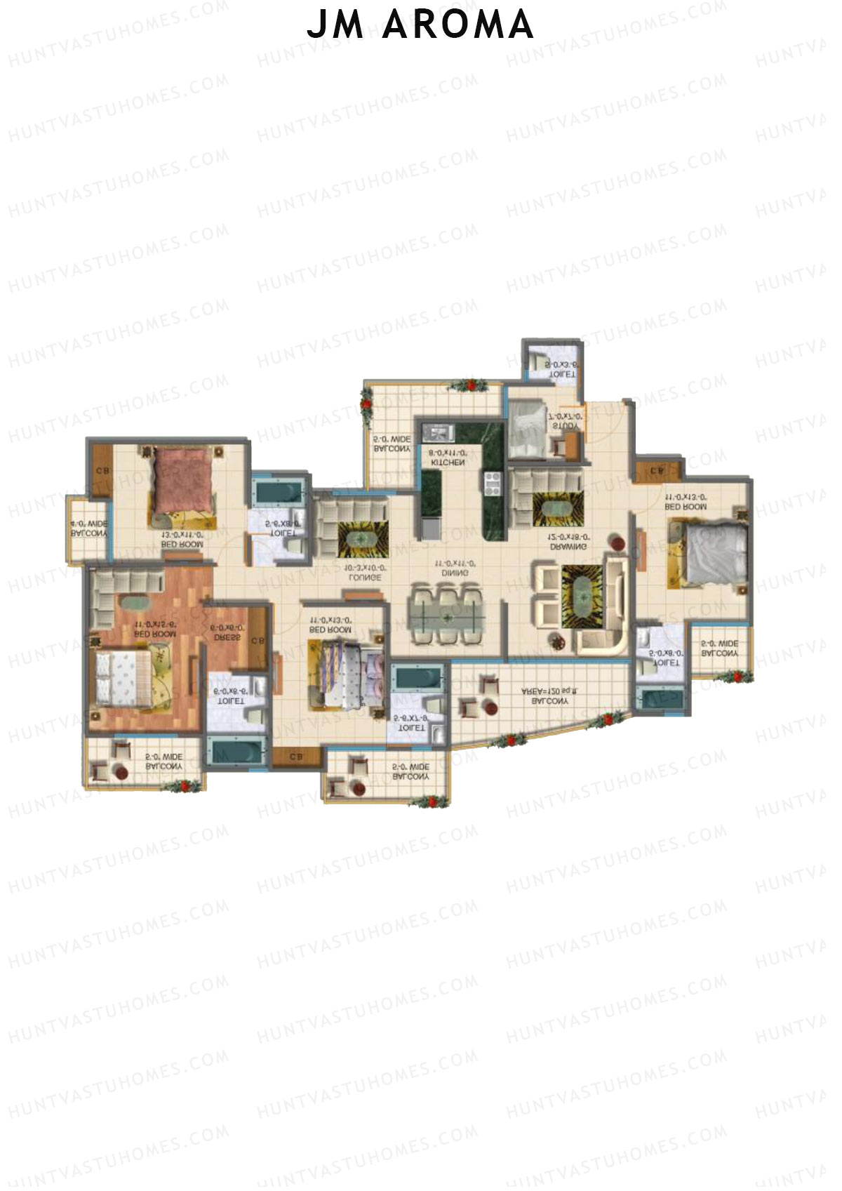 JM Aroma Tower A Unit 3 Floor Plan