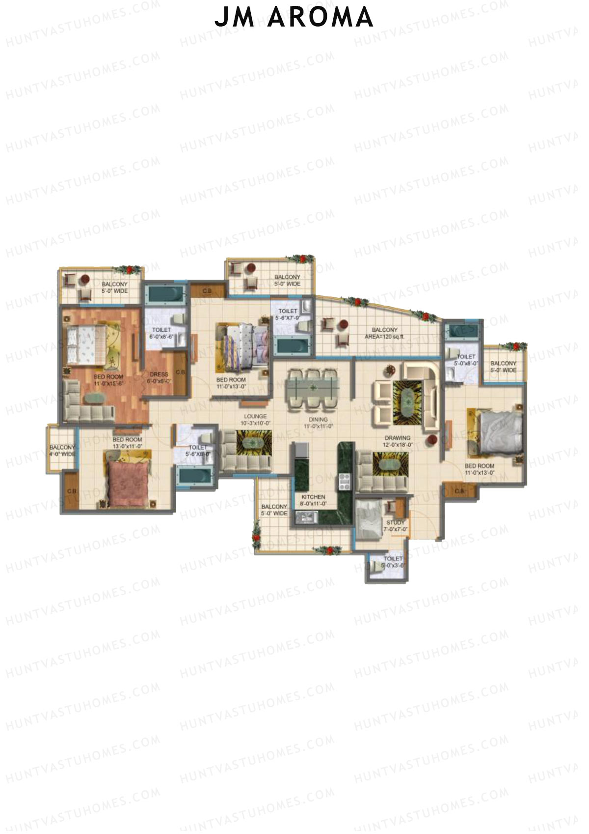 JM Aroma Tower A Unit 4 Floor Plan