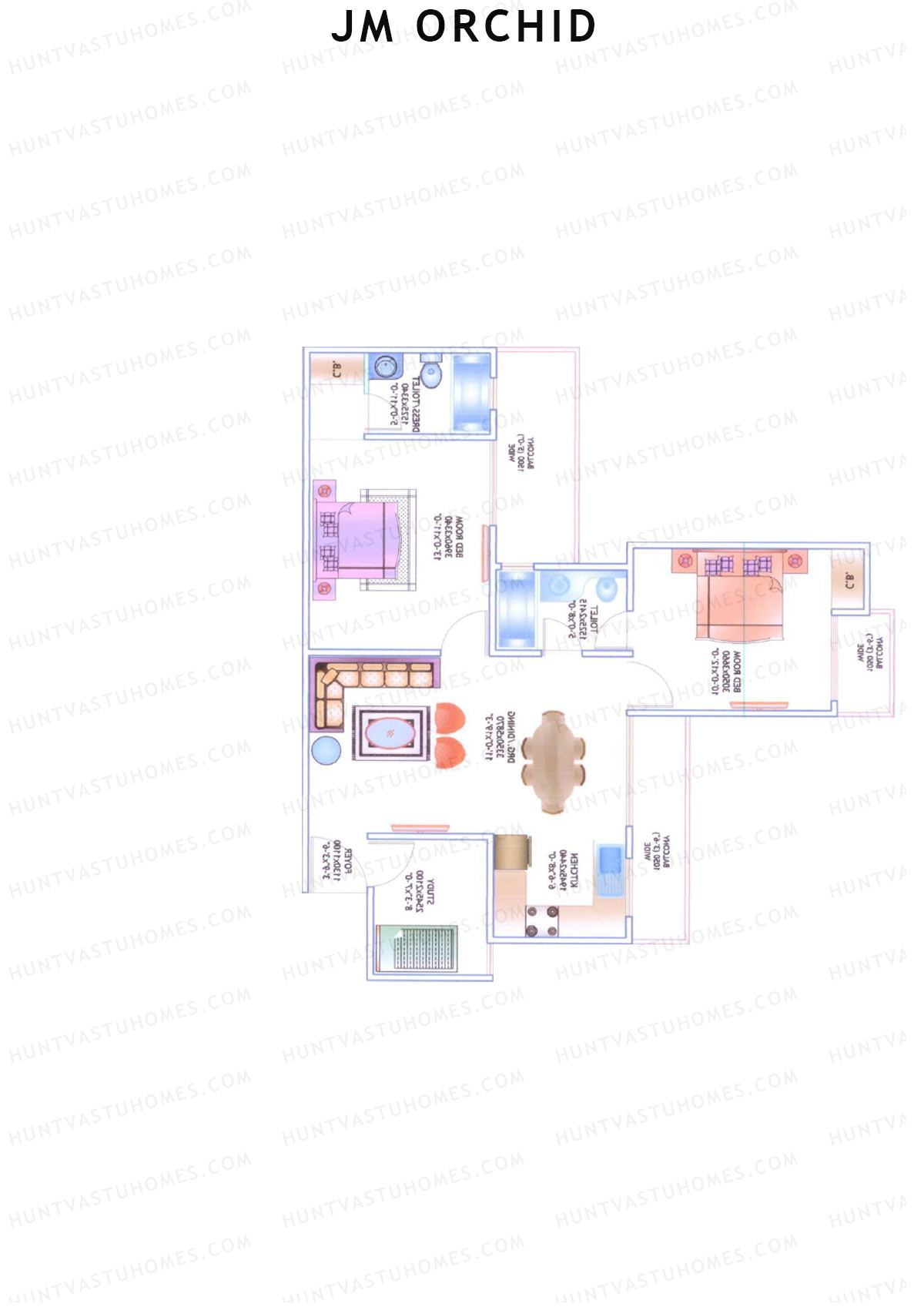 JM Orchid Block H Unit 2 Floor Plan