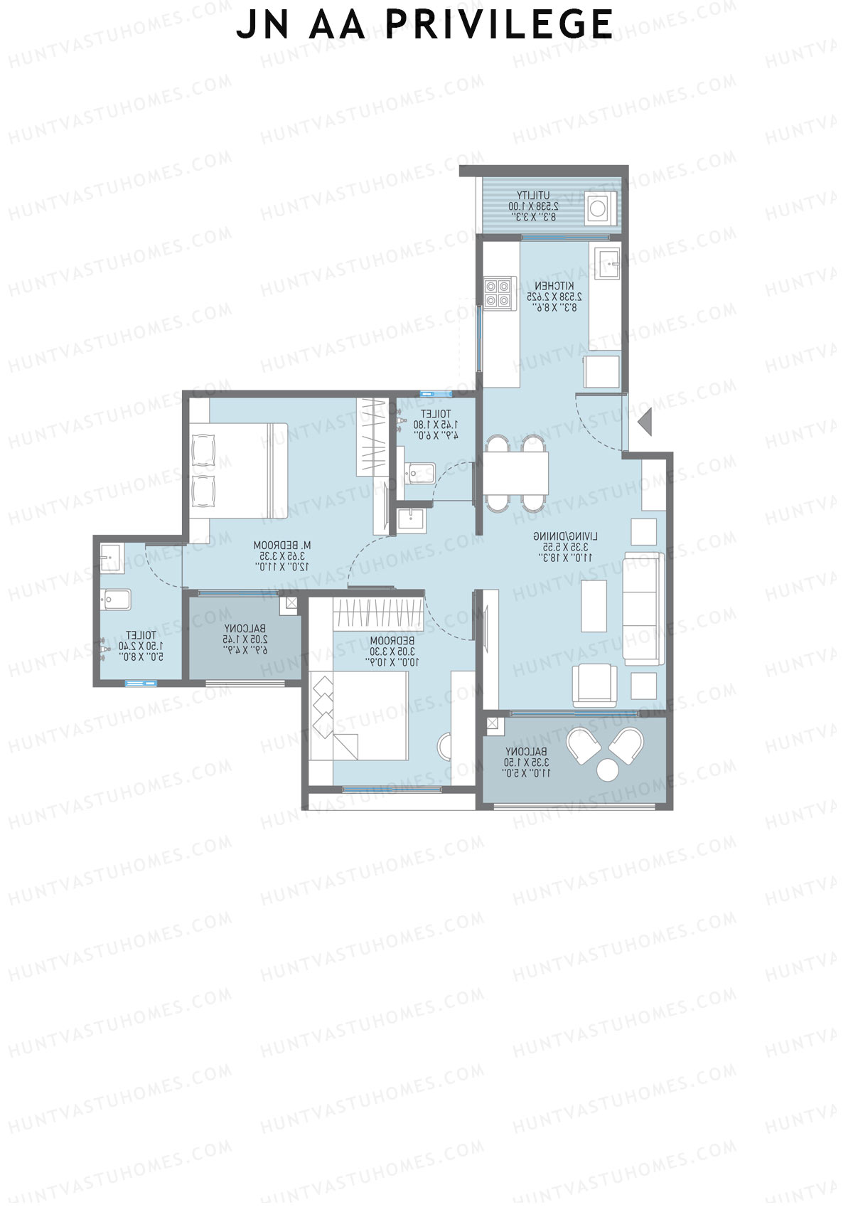 JN AA Privilege Tower C Unit 5 Floor Plan