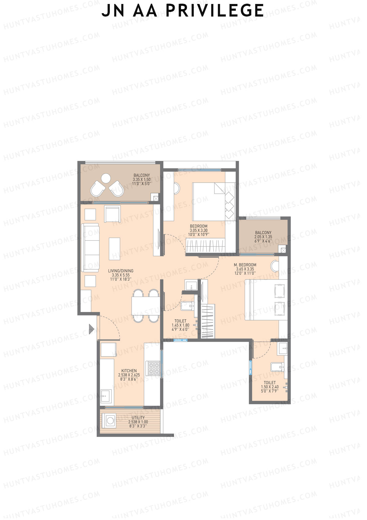 JN AA Privilege Tower C Unit 7 Floor Plan