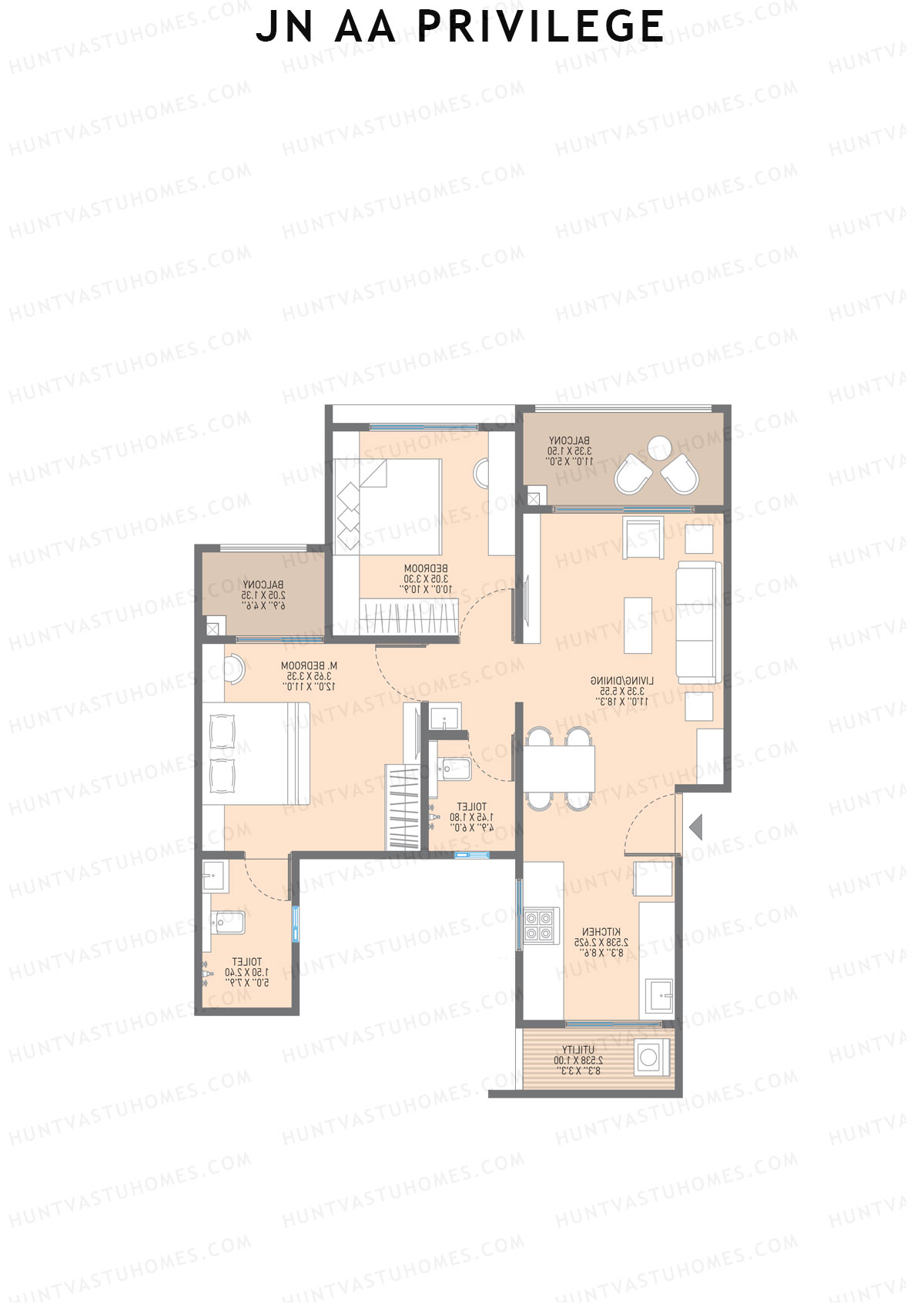 JN AA Privilege Tower C Unit 8 Floor Plan