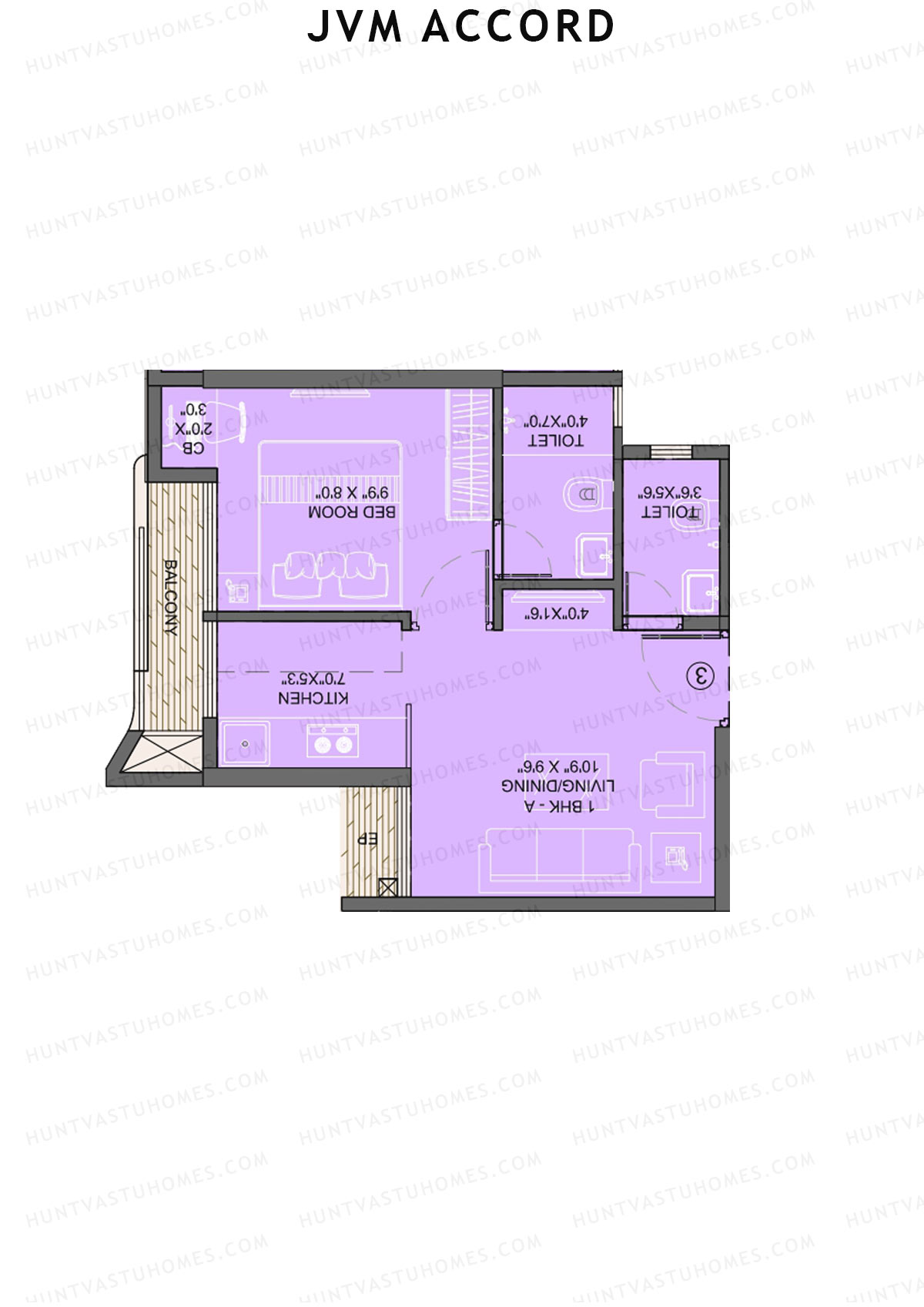 JVM Accord Wing A1 Unit 1 Floor Plan