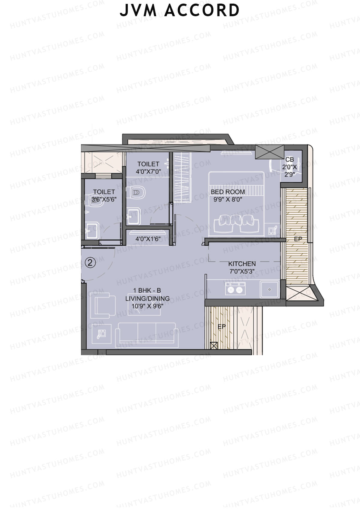 JVM Accord Wing A1 Unit 2 Floor Plan