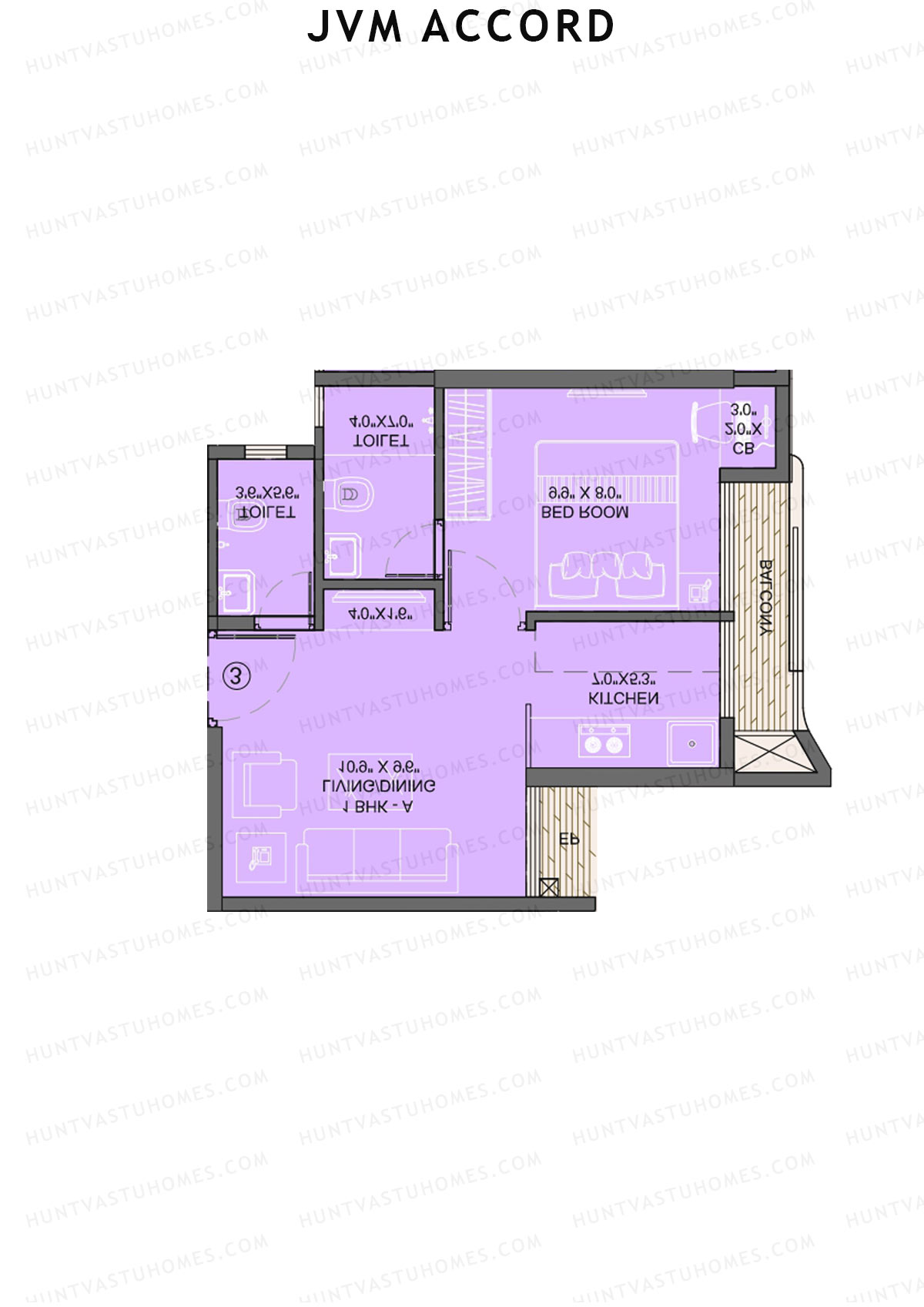 JVM Accord Wing A1 Unit 4 Floor Plan