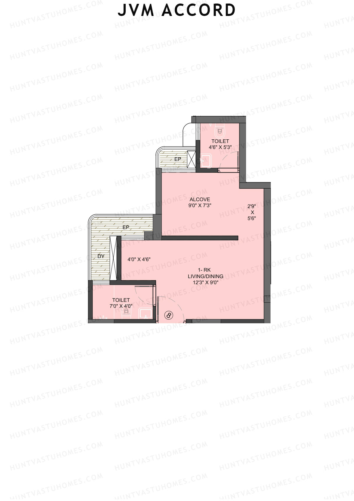 JVM Accord Wing B1 Unit 8 Floor Plan