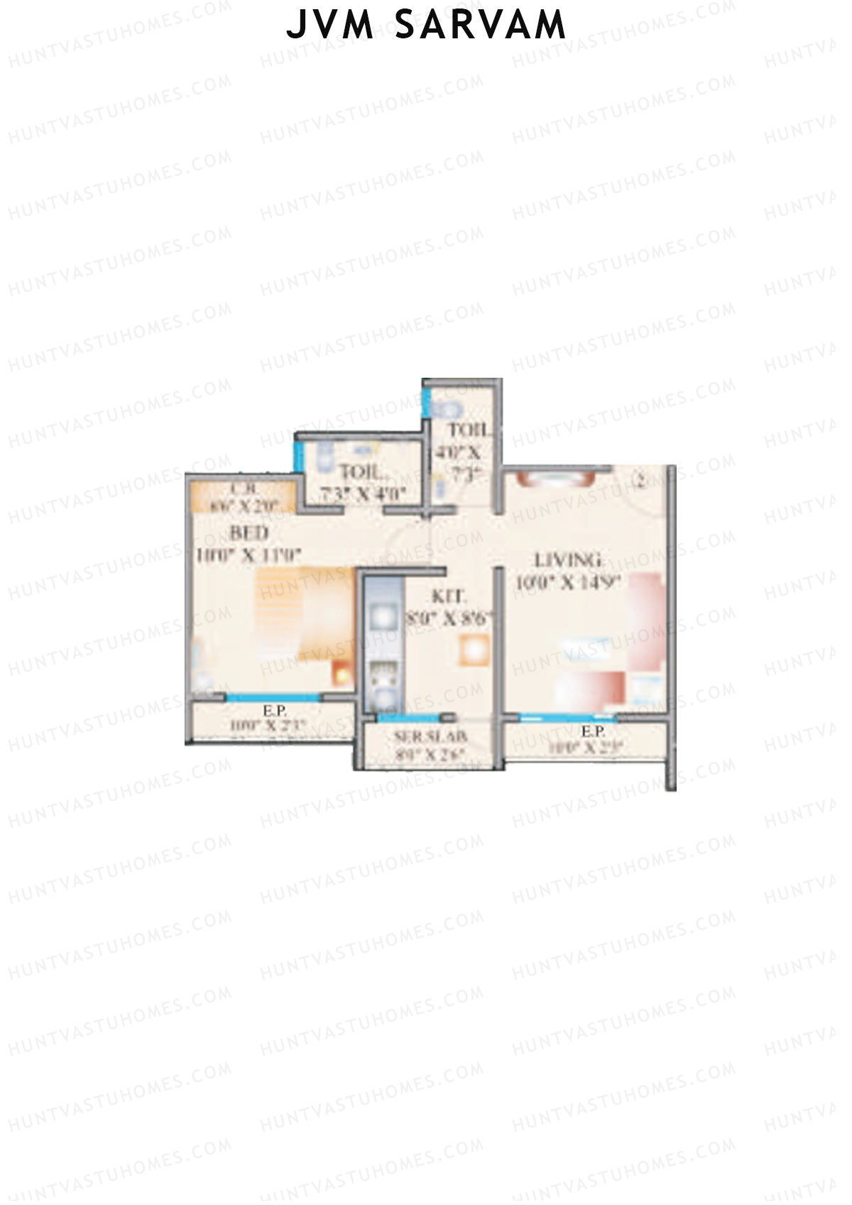 JVM Sarvam Wing A Unit 2 Floor Plan