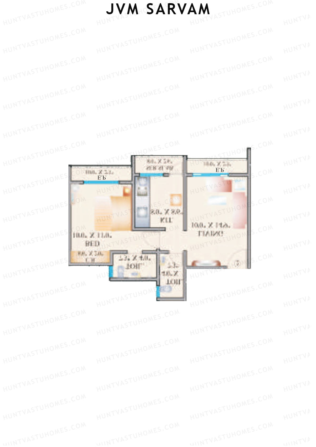 JVM Sarvam Wing A Unit 3 Floor Plan