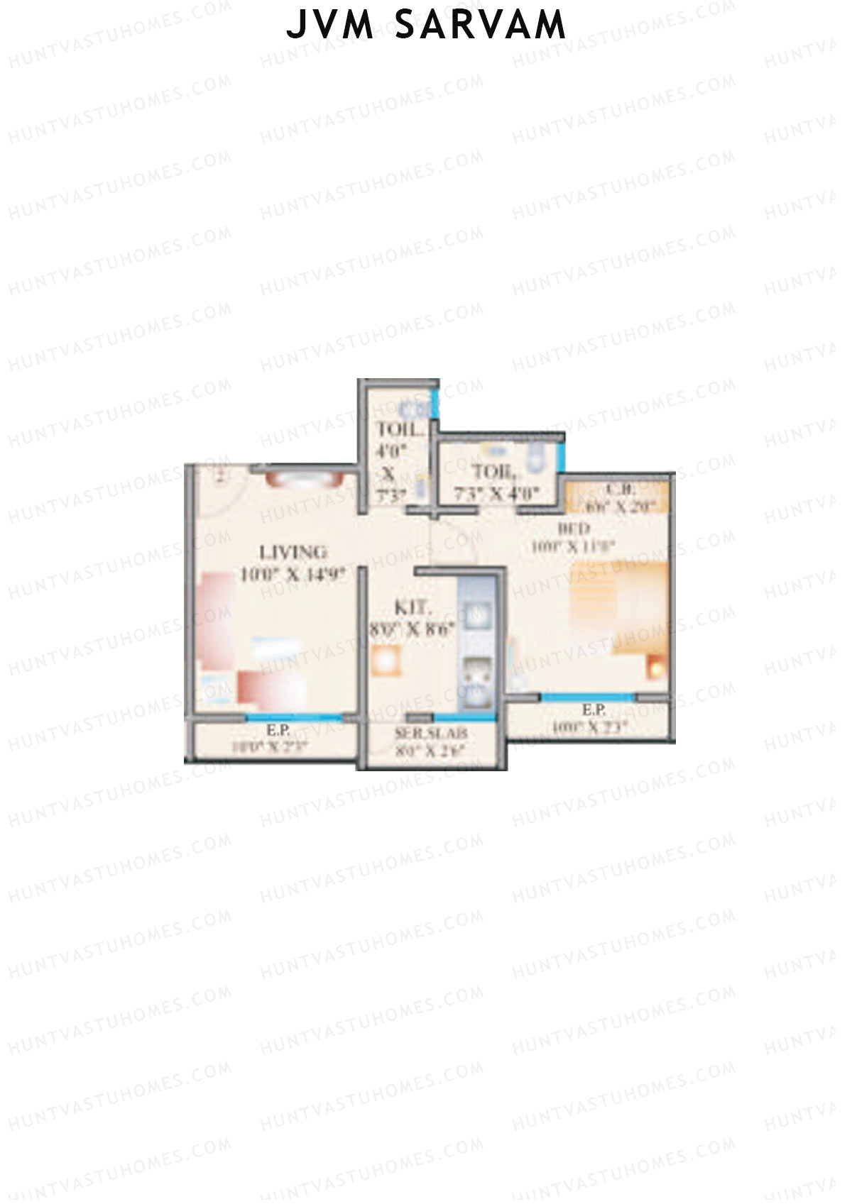 JVM Sarvam Wing B Unit 2 Floor Plan