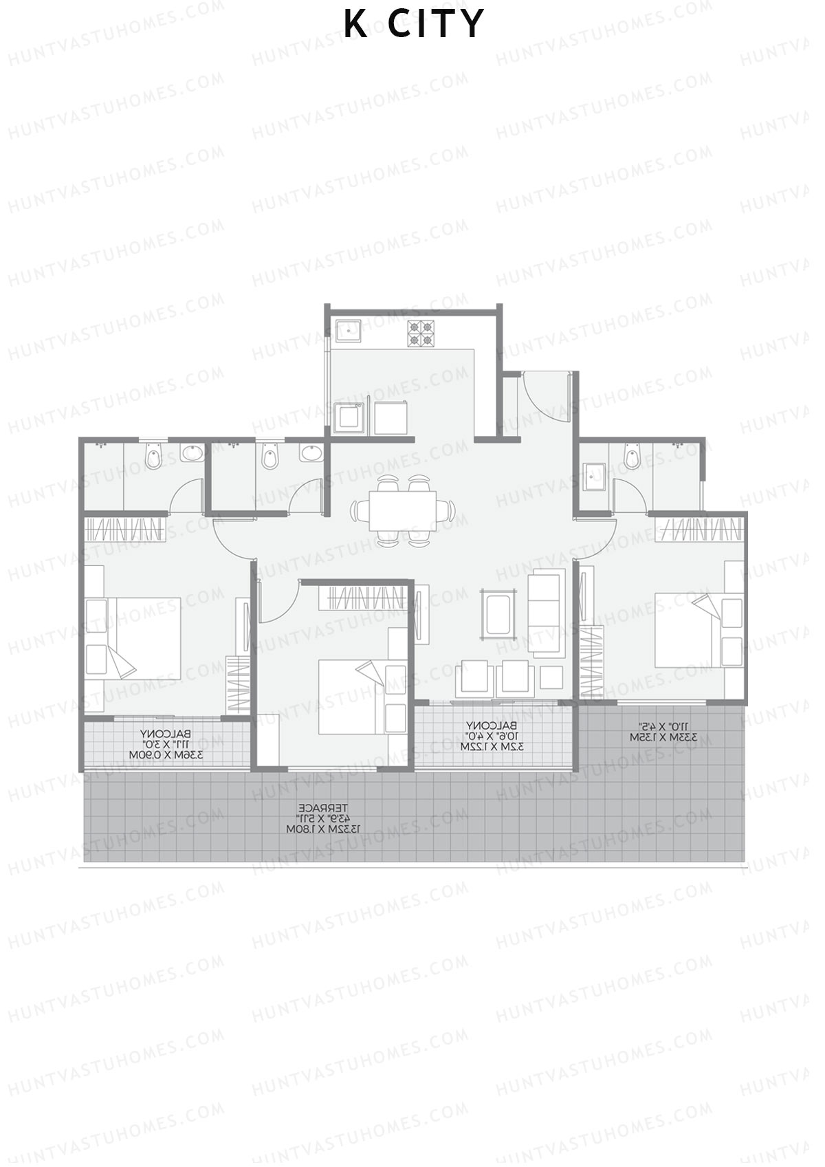 K City Tower C Unit 4 Floor Plan