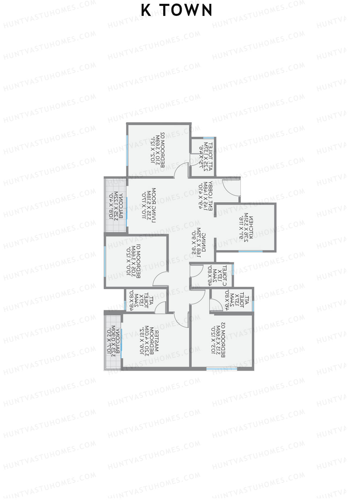 K Town Tower A4 Unit 1 Floor Plan