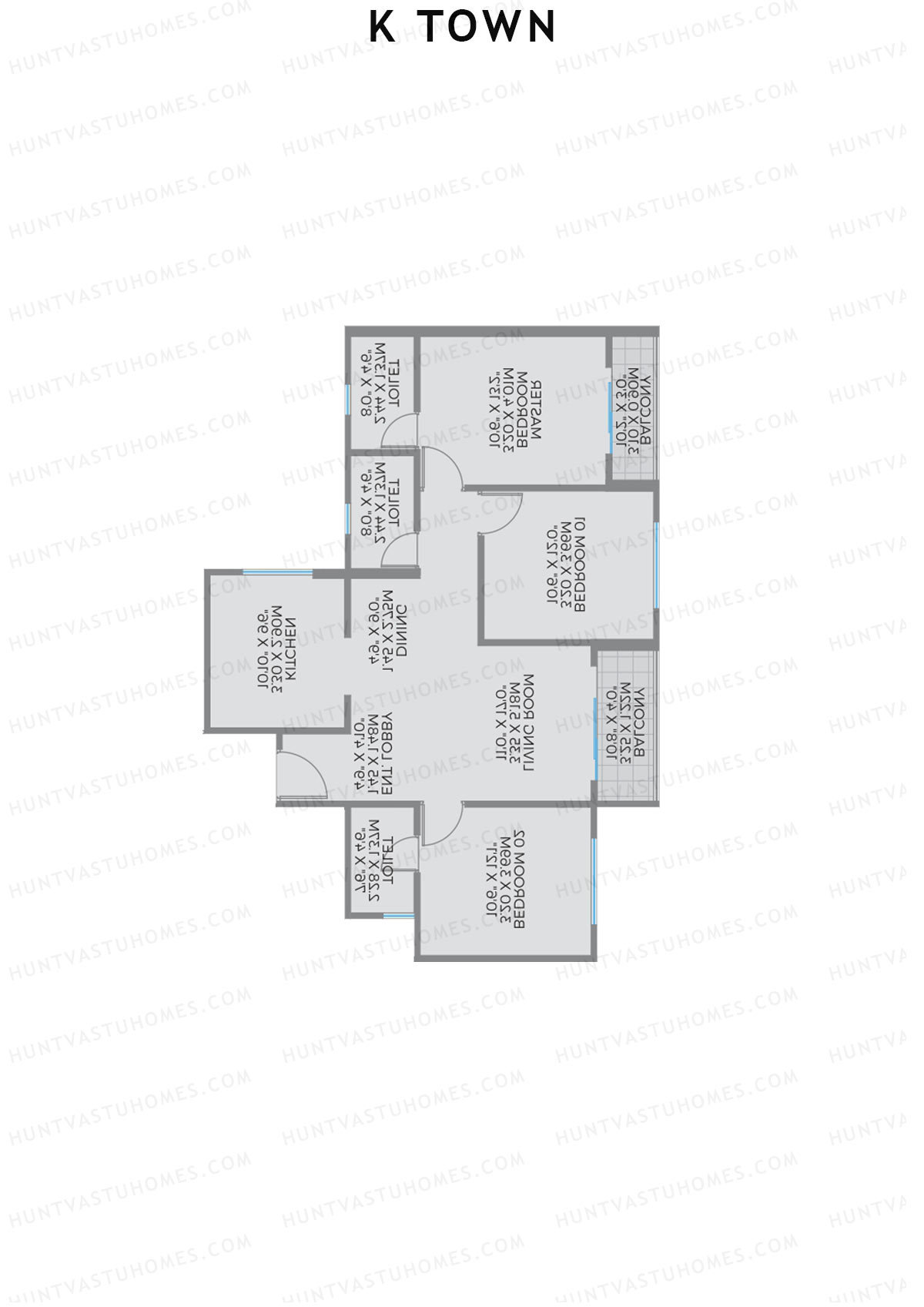 K Town Tower A4 Unit 5 Floor Plan