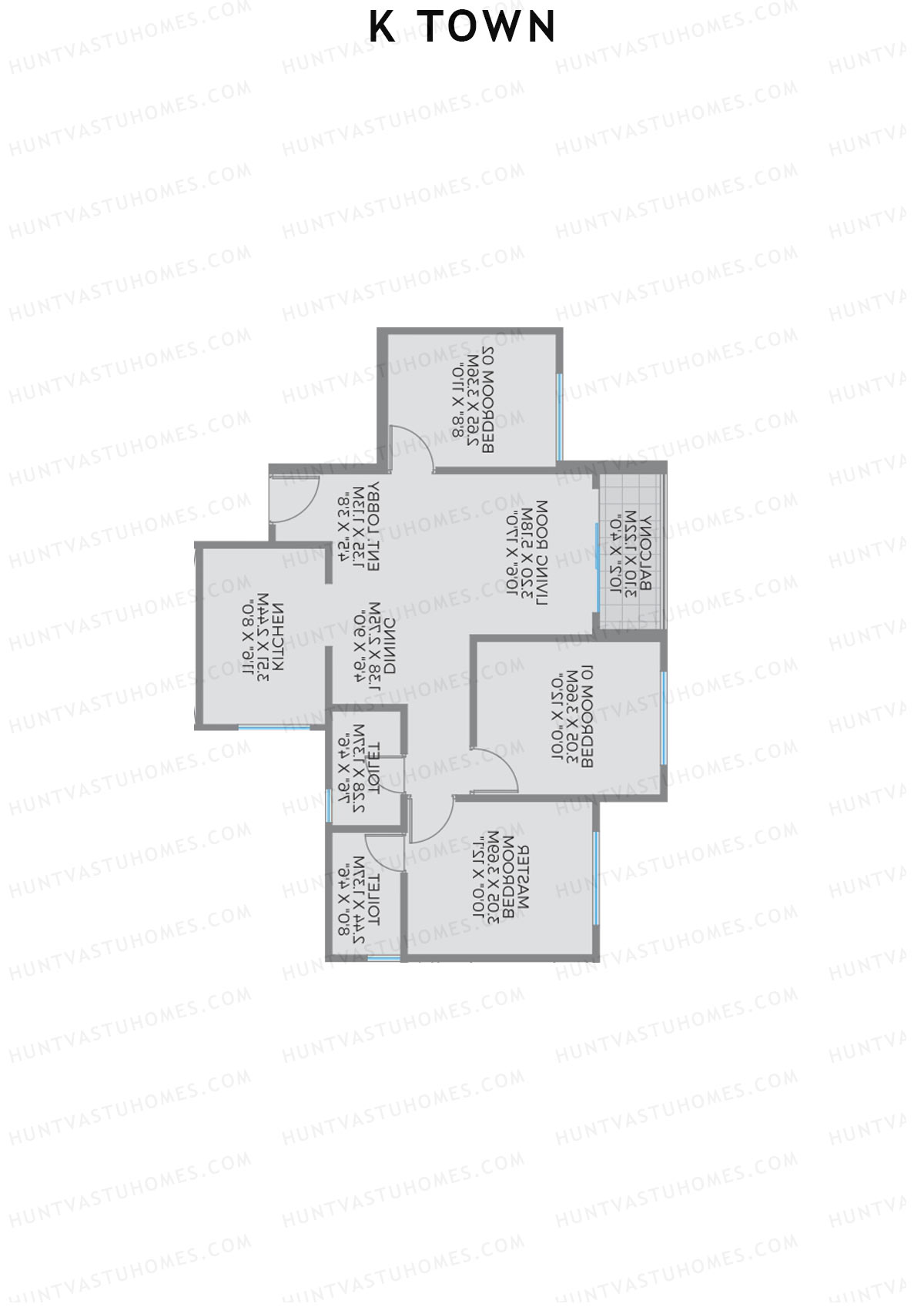 K Town Tower A4 Unit 7 Floor Plan