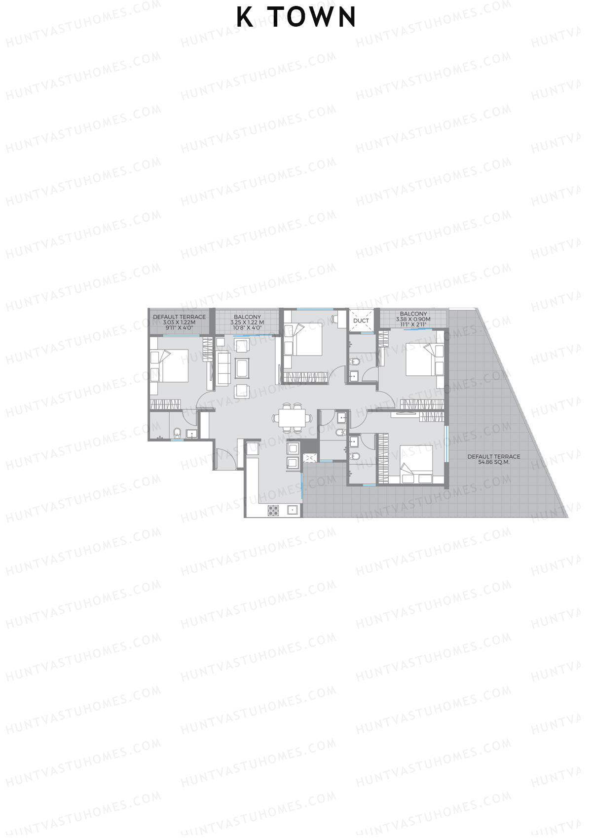 K Town Tower B1 Unit 1 Floor Plan