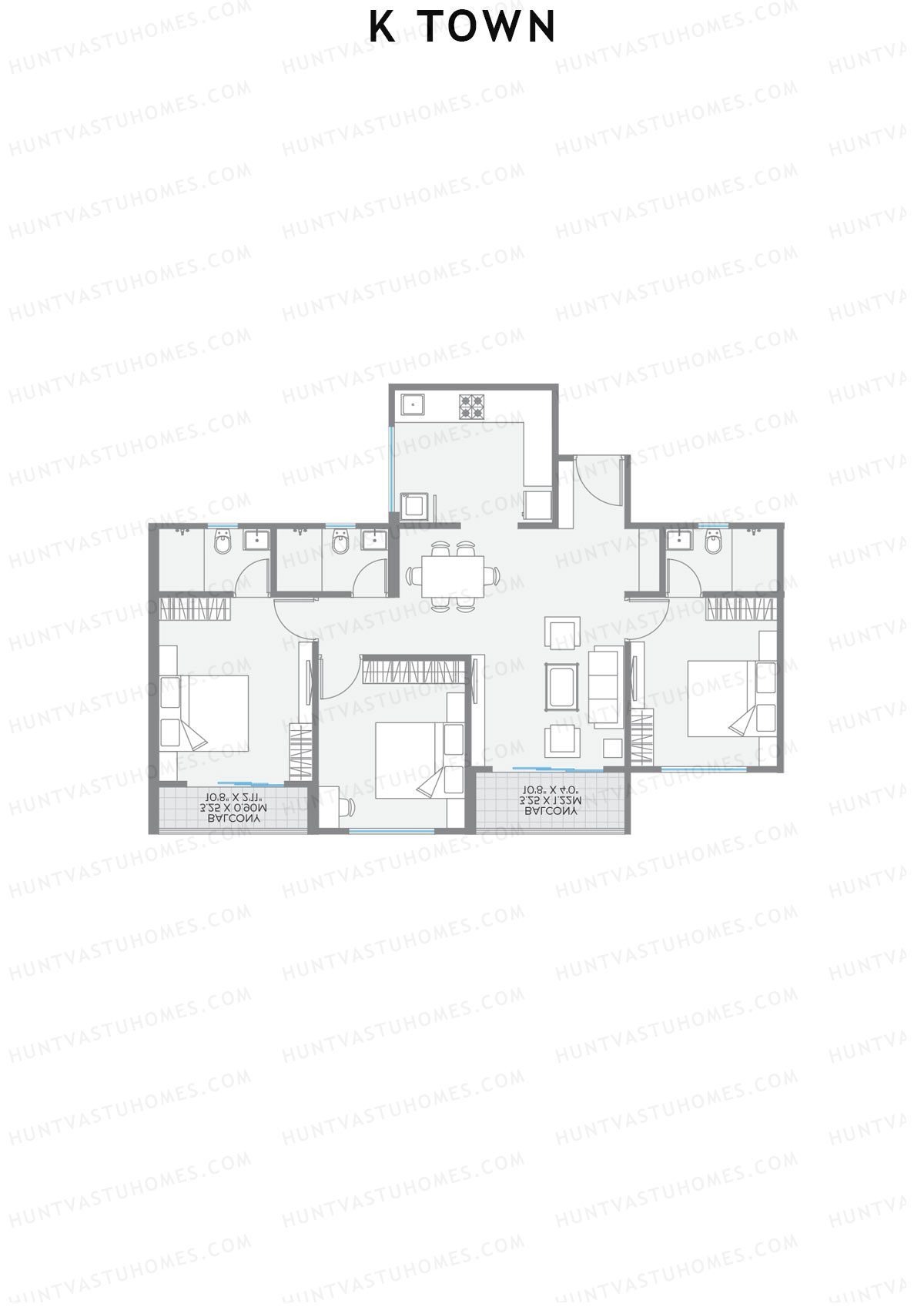 K Town Tower B1 Unit 4 Floor Plan