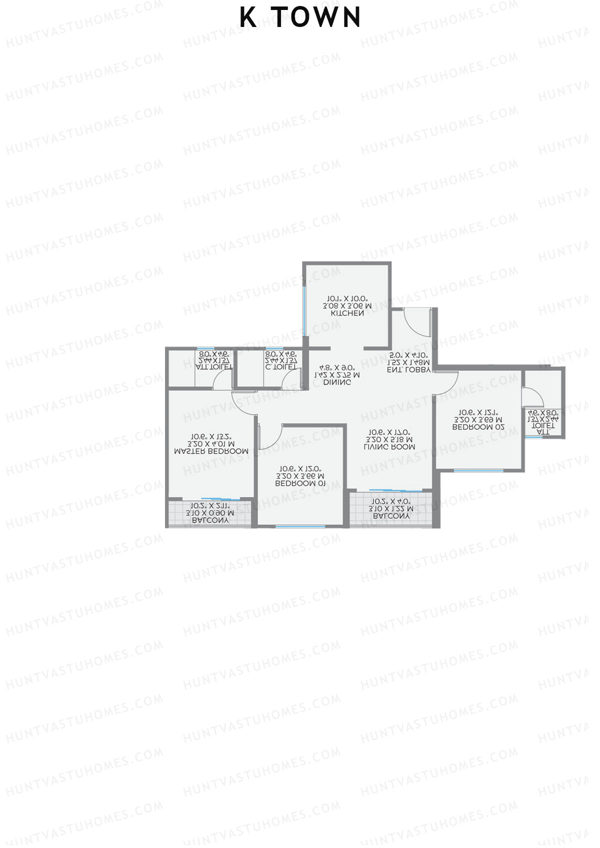 K Town Tower B1 Unit 5 Floor Plan
