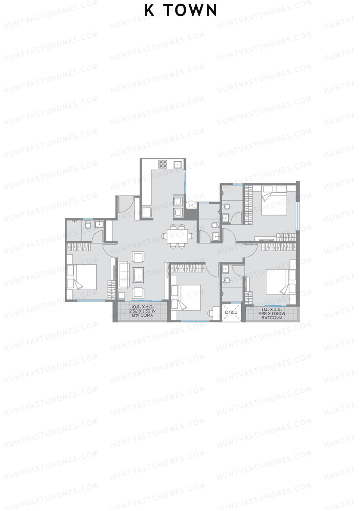 K Town Tower B1 Unit 6 Floor Plan