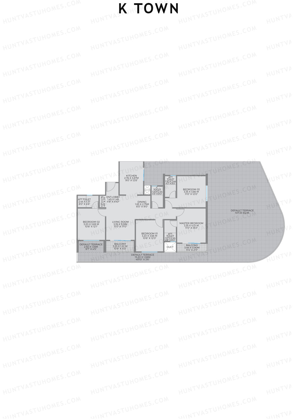 K Town Tower B1 Unit 6 Floor Plan