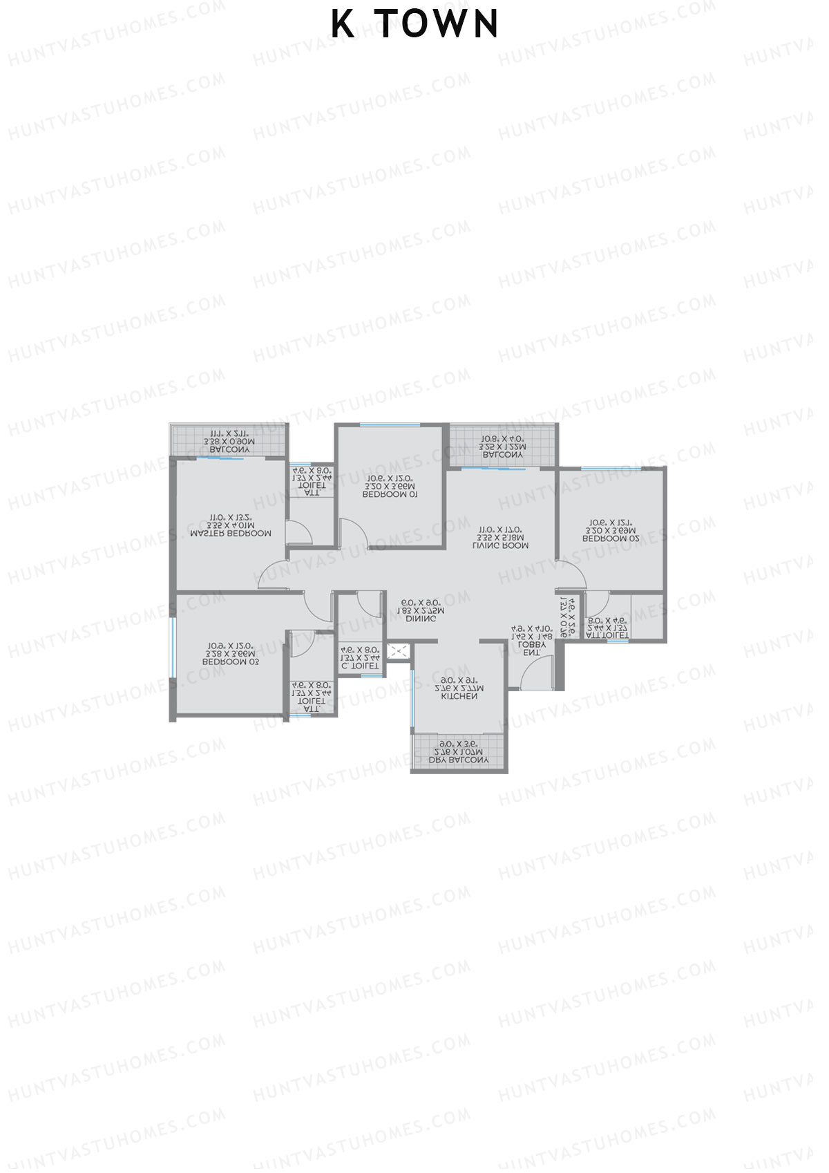 K Town Tower B3 Unit 1 Floor Plan