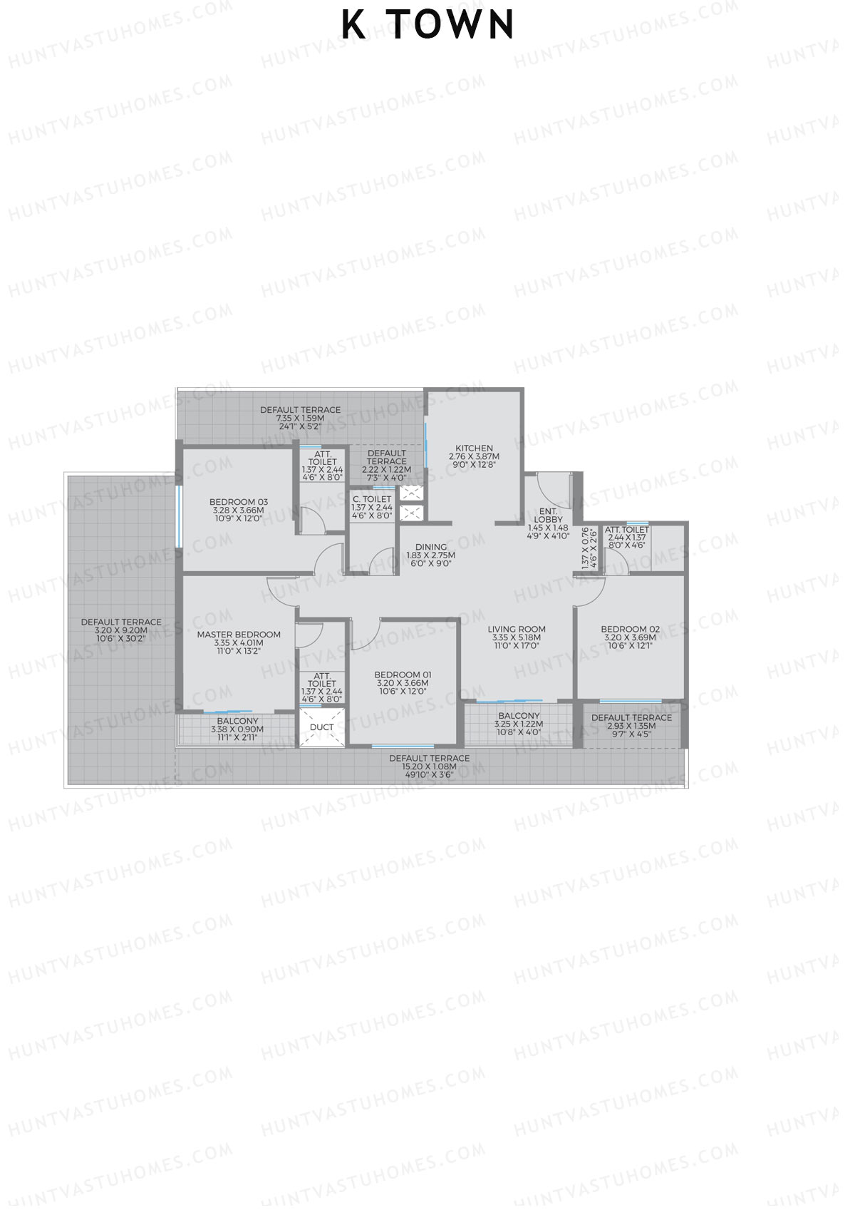 K Town Tower B3 Unit 6 Floor Plan