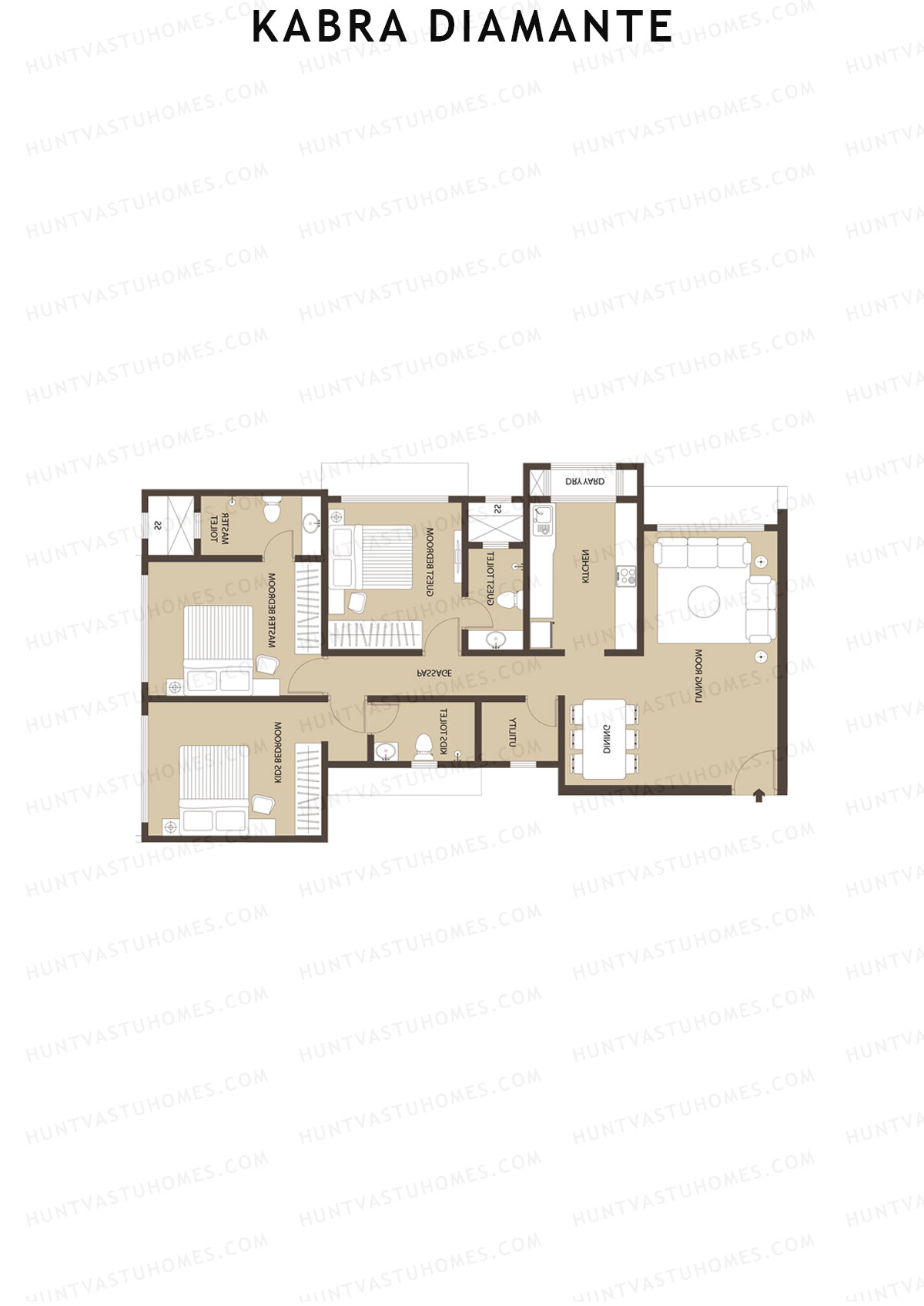 Kabra Diamante Wing A Unit 2 Floor Plan