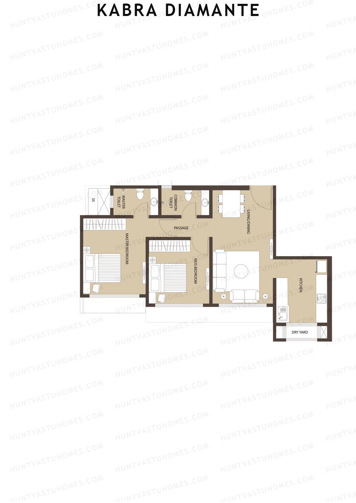 Kabra Diamante Wing B Unit 5 Floor Plan