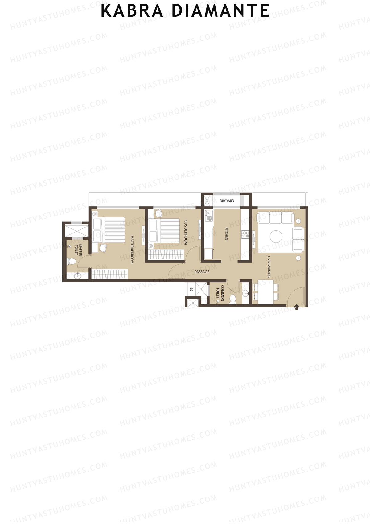 Kabra Diamante Wing B Unit 6 Floor Plan