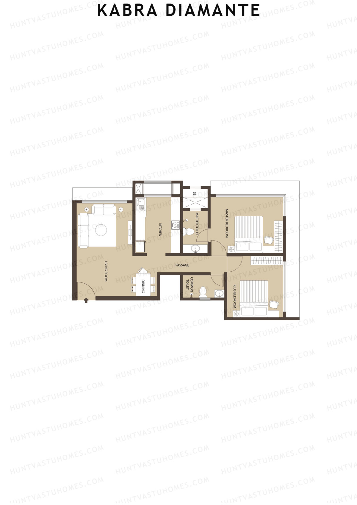 Kabra Diamante Wing B Unit 7 Floor Plan