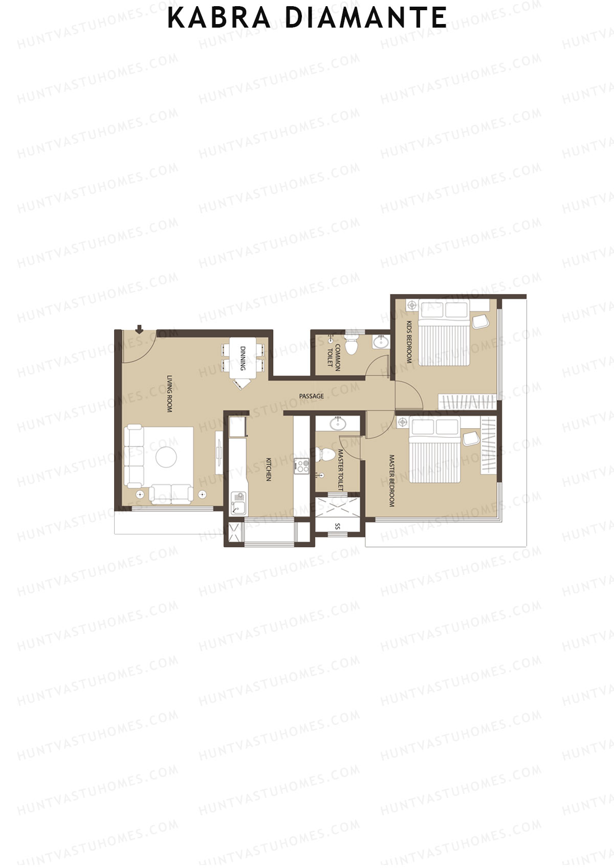 Kabra Diamante Wing B Unit 8 Floor Plan
