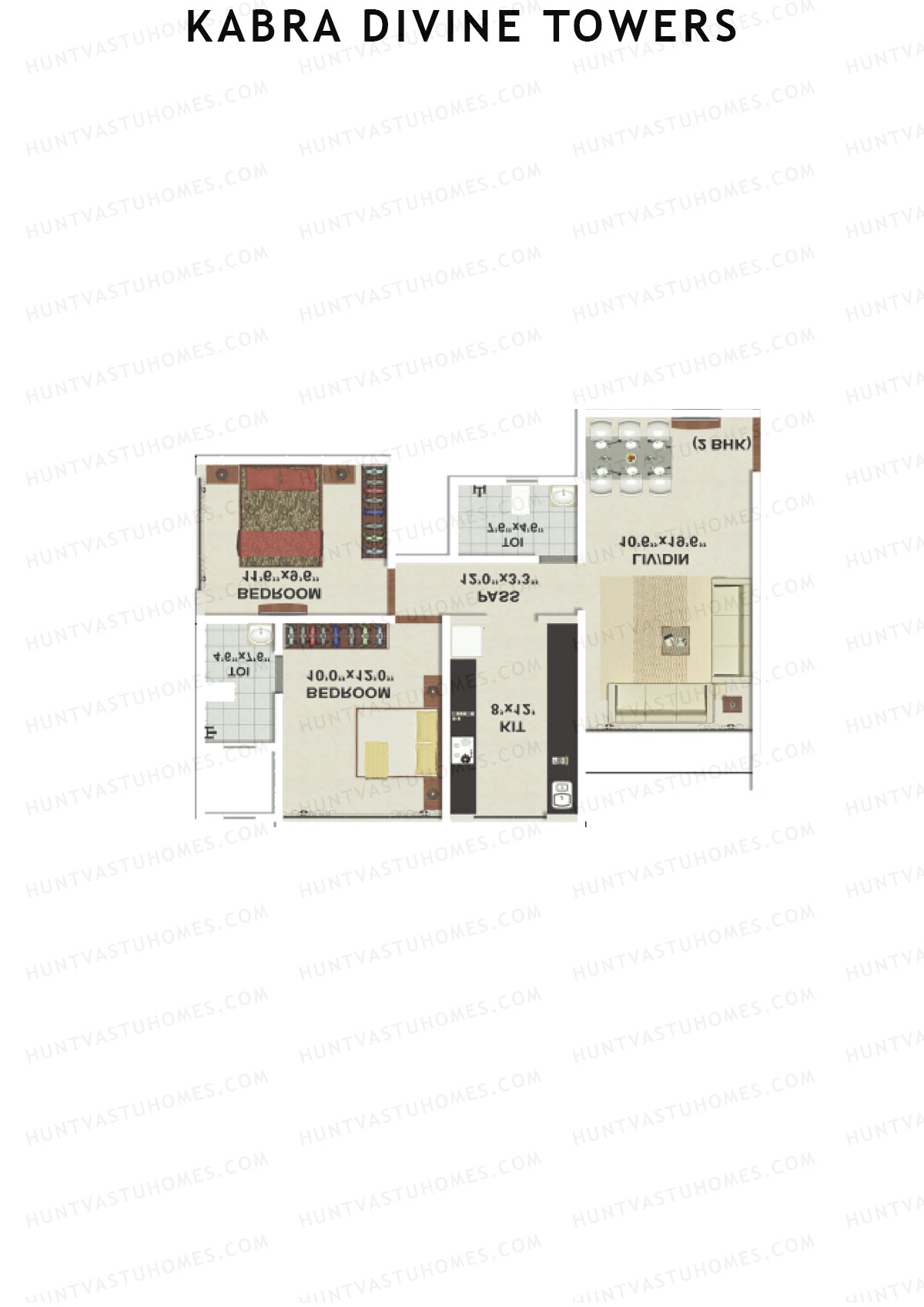 Kabra Divine Towers Wing A Unit 5 Floor Plan