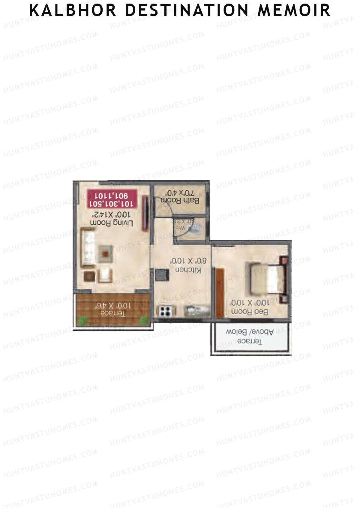 Kalbhor Destination Memoir Tower A Unit 7 Floor Plan