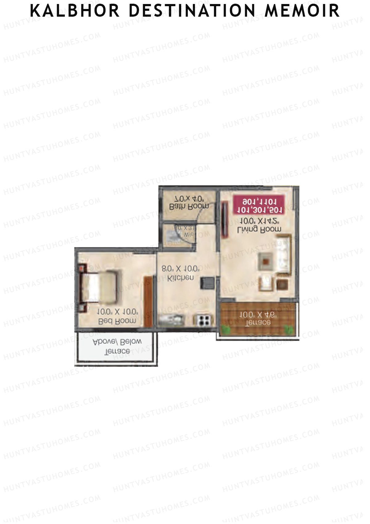 Kalbhor Destination Memoir Tower A Unit 8 Floor Plan