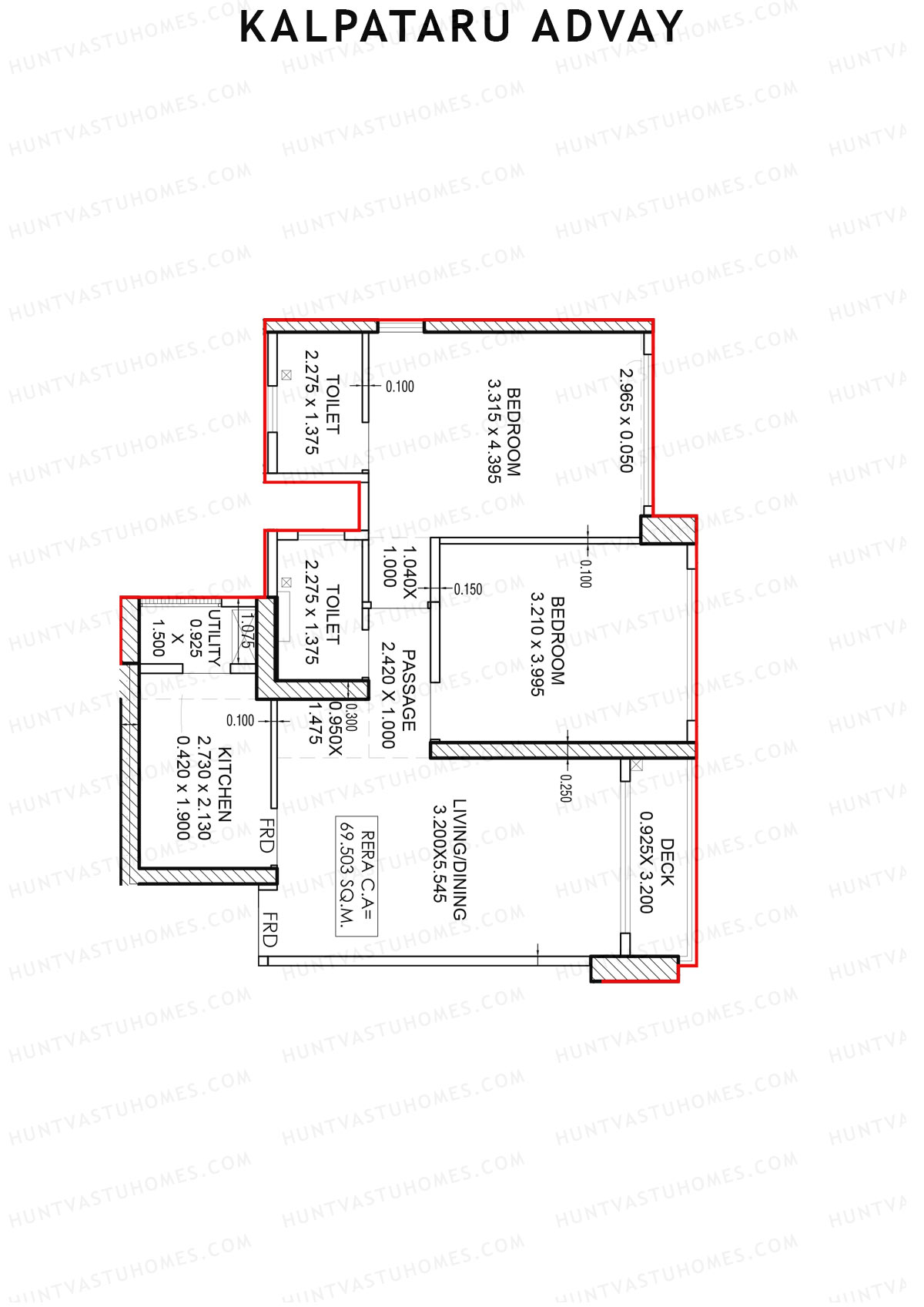Kalpataru Advay Wing A Unit 5 Floor Plan