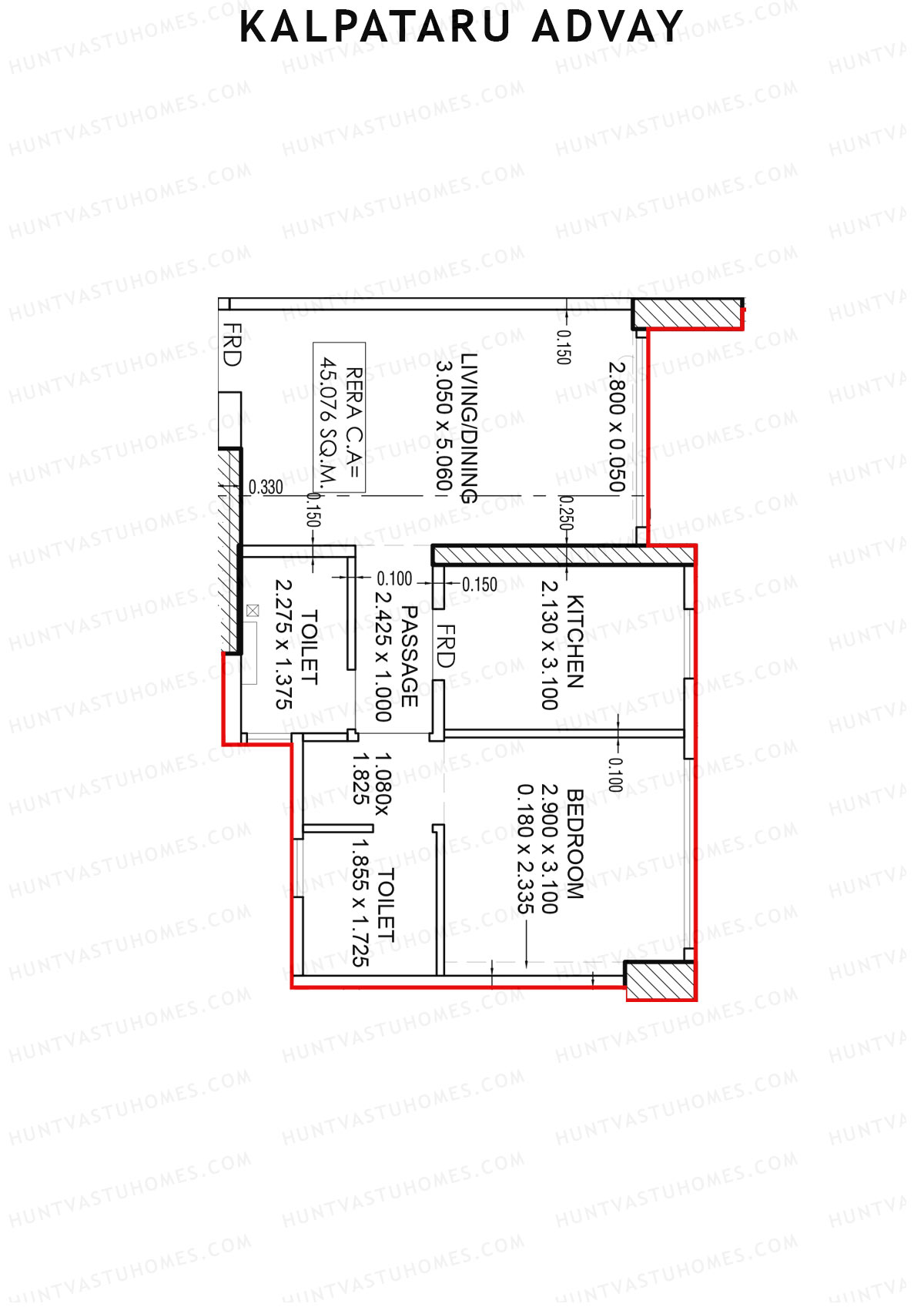 Kalpataru Advay Wing A Unit 6 Floor Plan