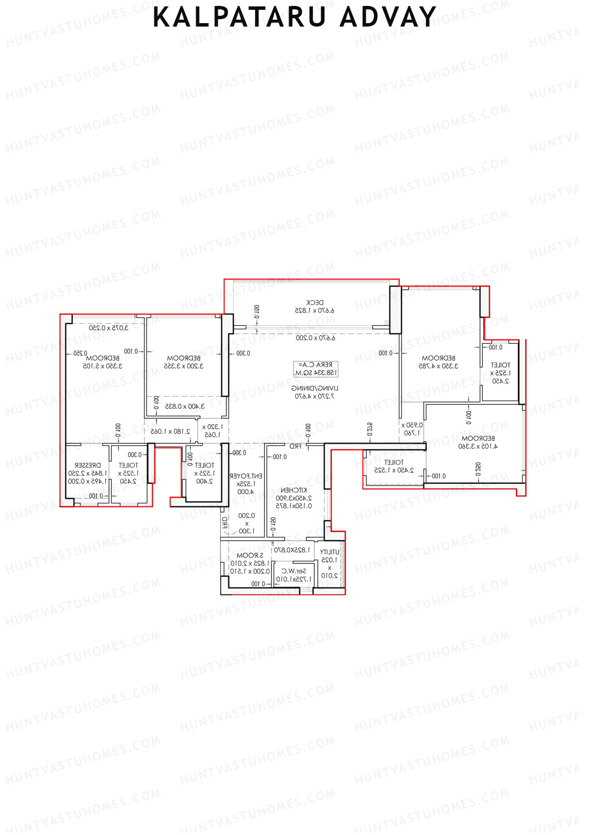 Kalpataru Advay Wing B Unit 6 Floor Plan
