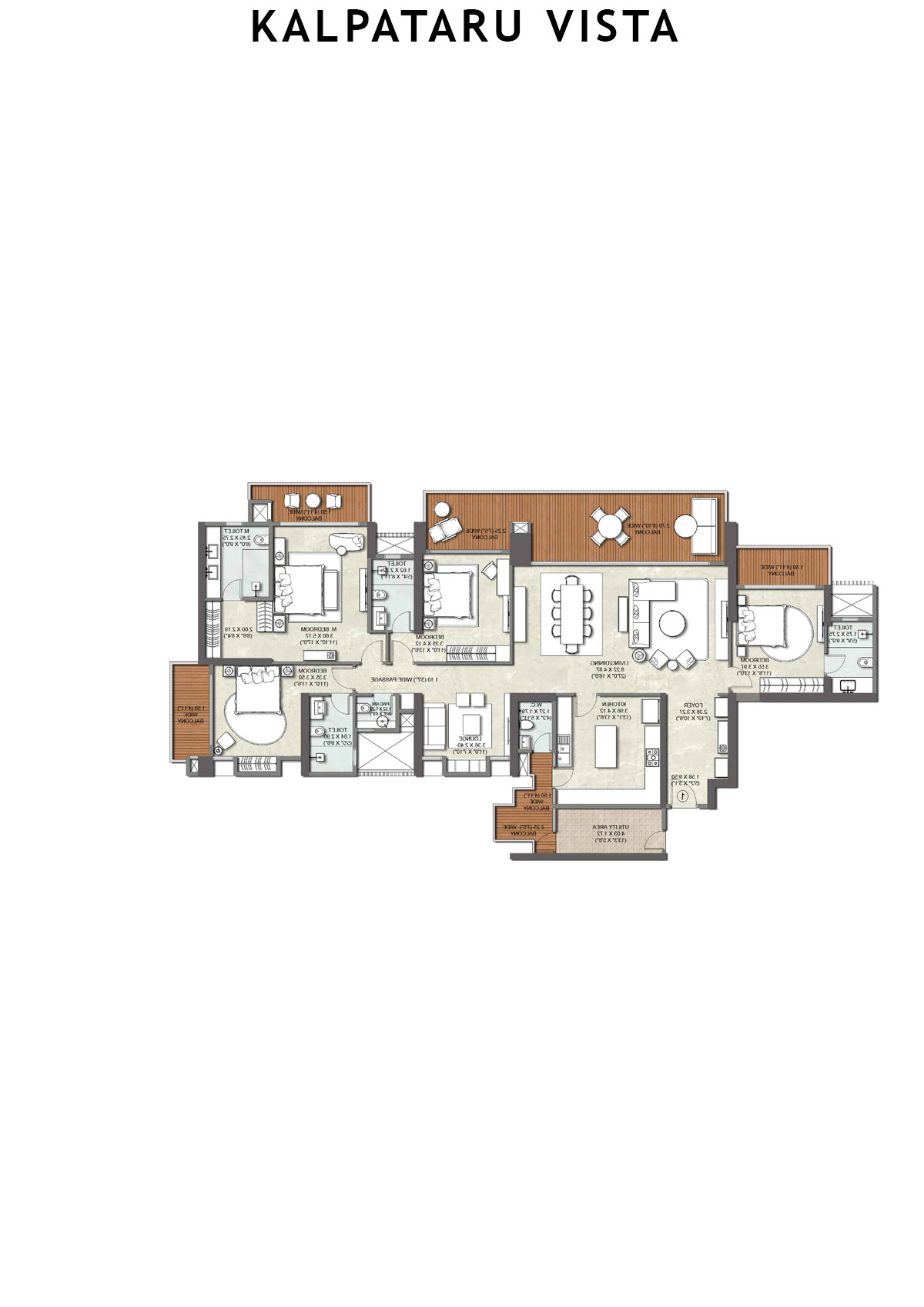 Kalpataru Vista Tower A Unit 4 Floor Plan