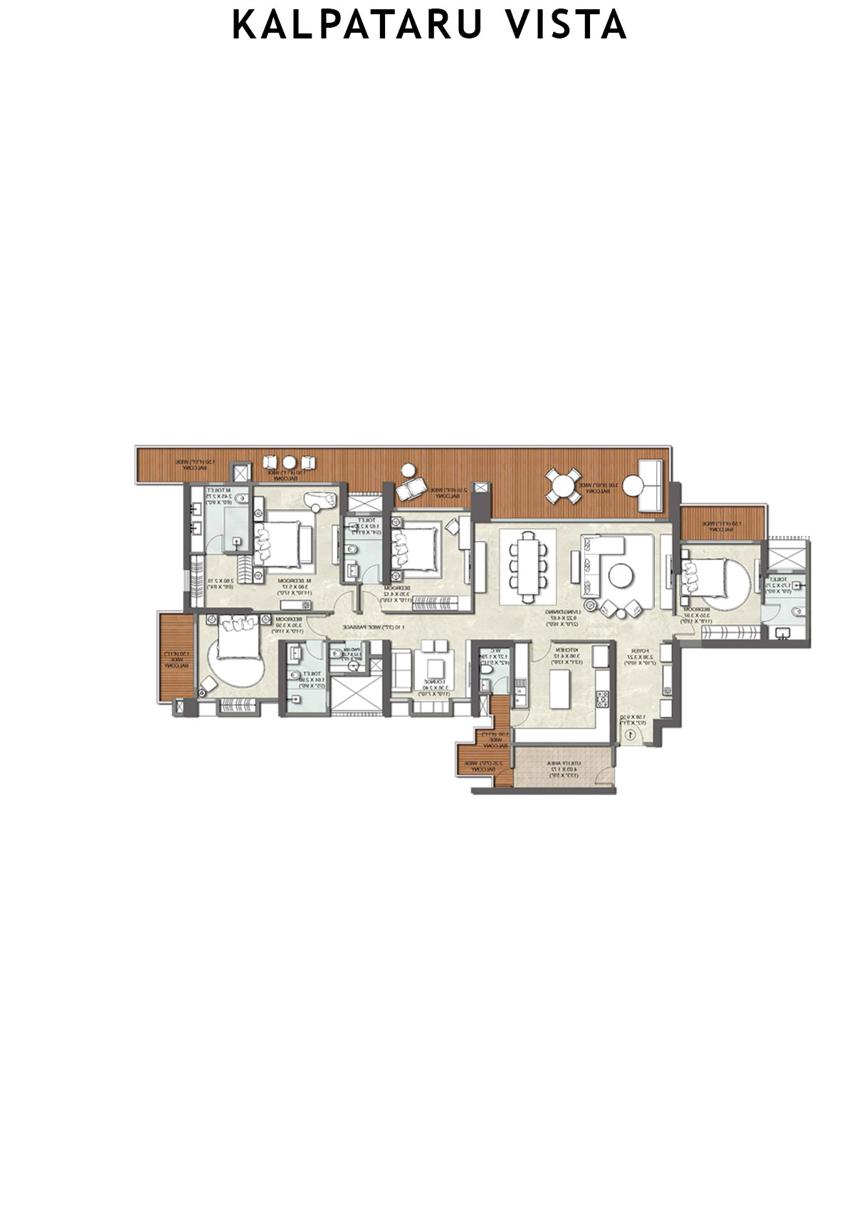 Kalpataru Vista Tower A Unit 4 Floor Plan